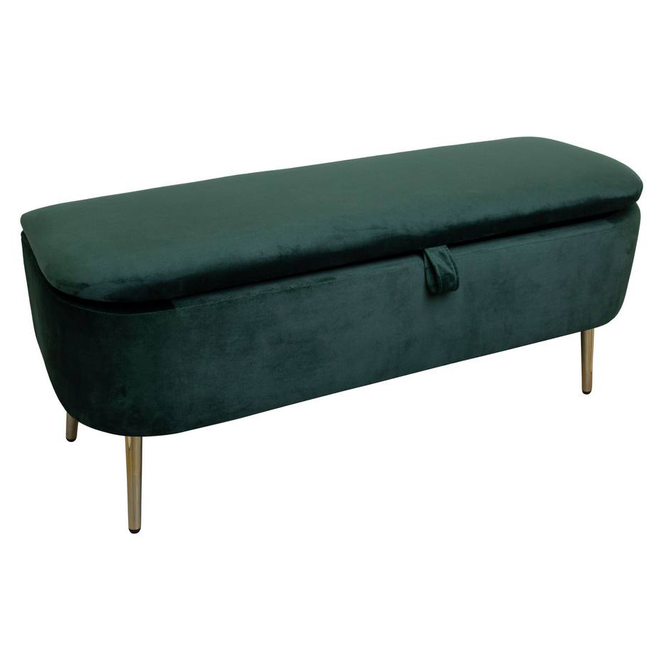 Velvet small ottoman Clearance