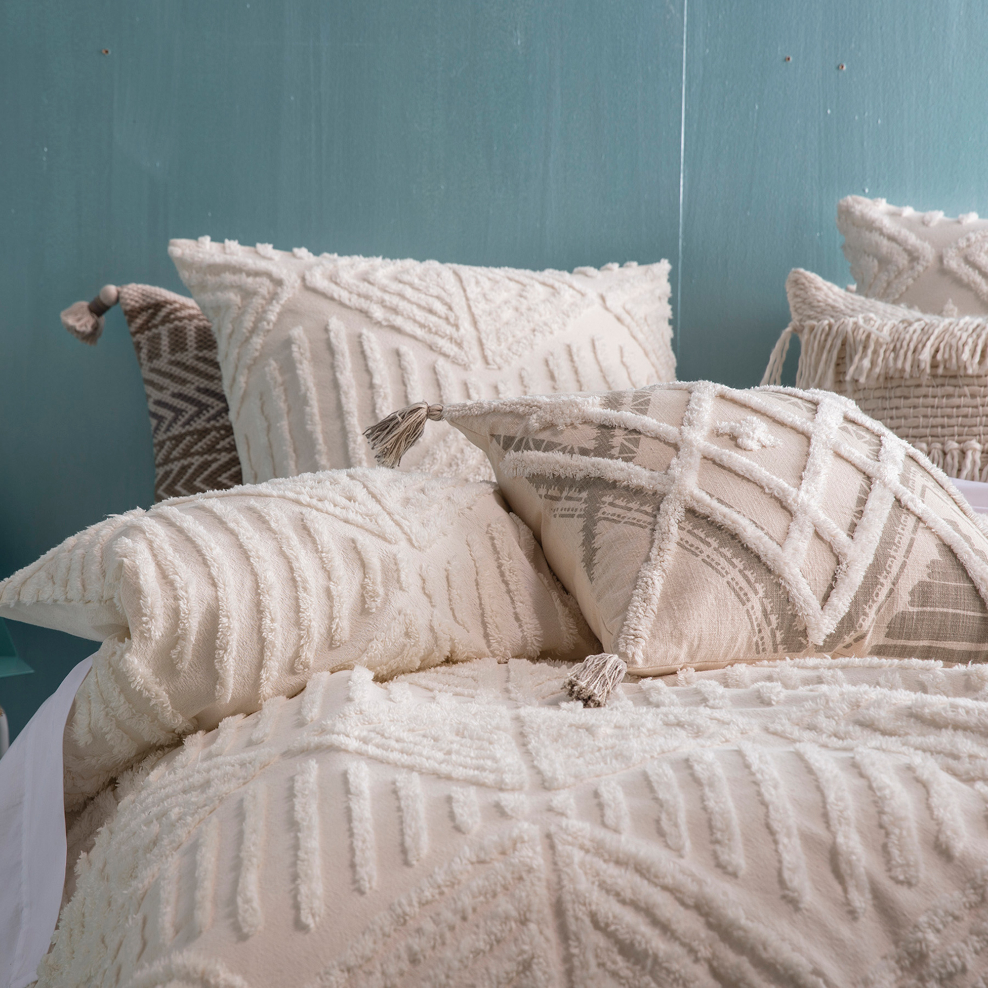 NEW Ivory Cahill Quilt Cover Set Kas,Quilt Covers eBay