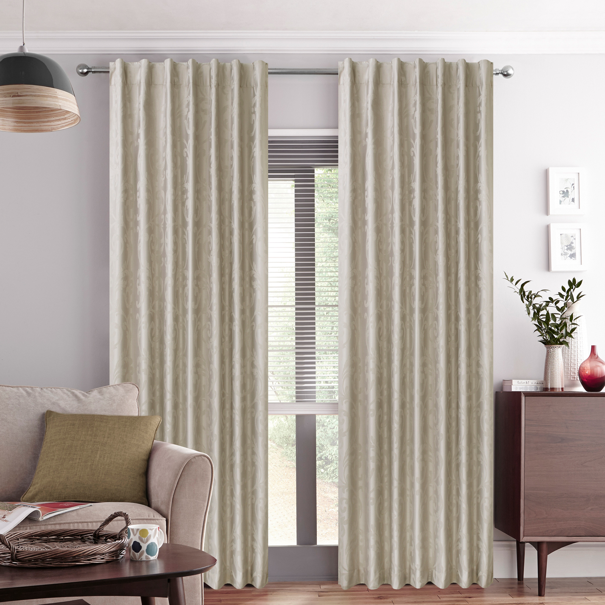 New Cream Gala Concealed Tab Top Curtains Accessorize Curtains