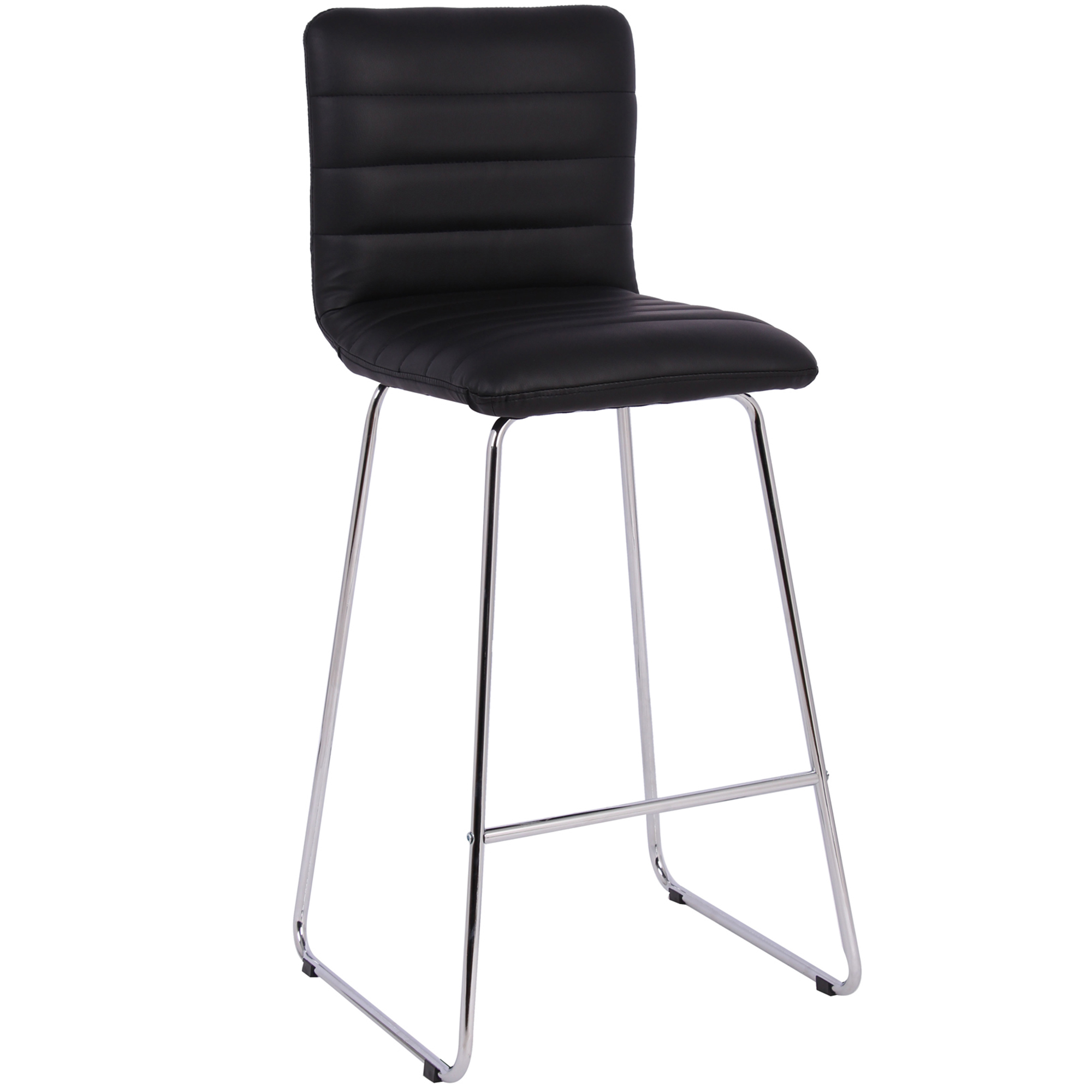 Details About New Naomi Chrome Faux Leather Barstool Executive Equipment Bar Stools