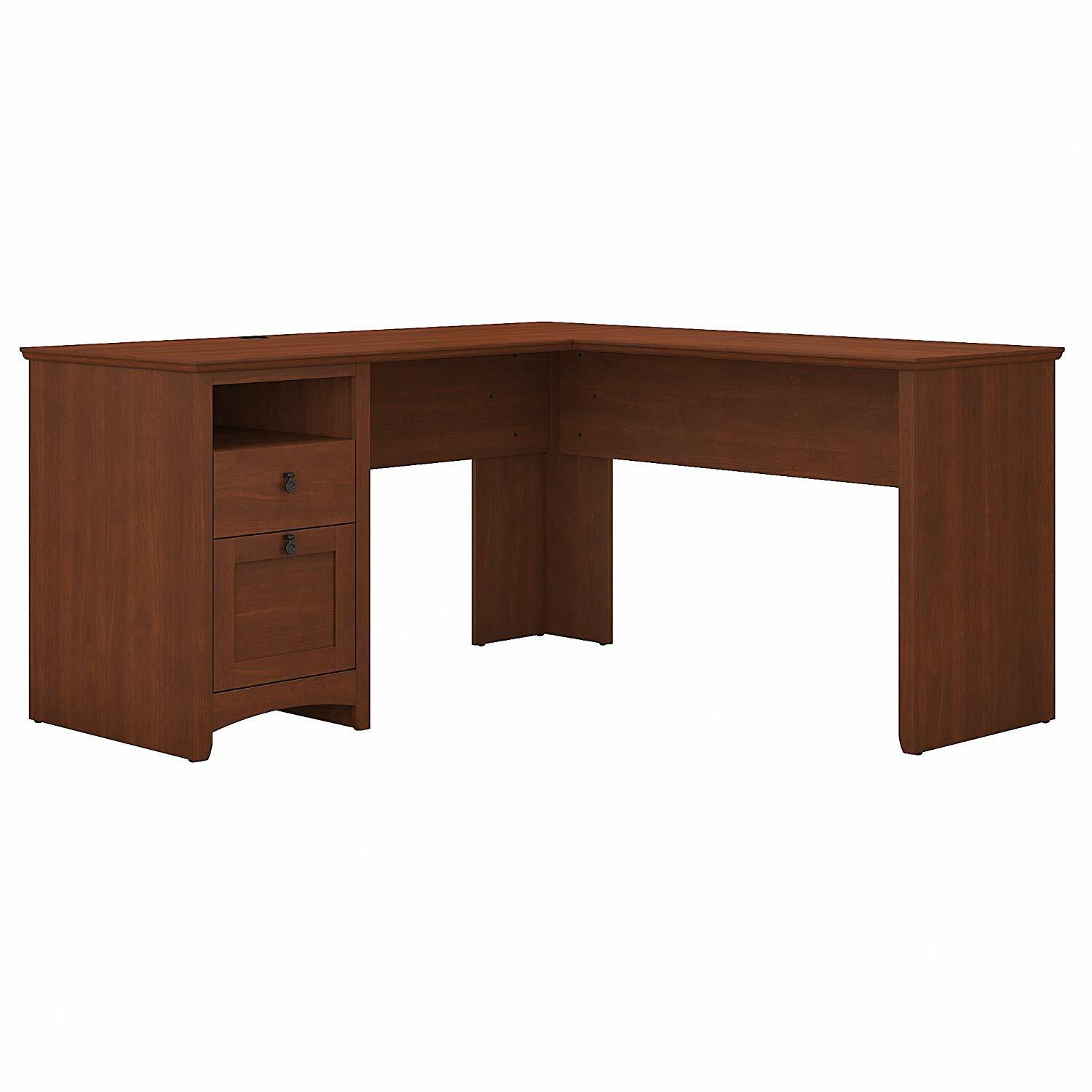 Corner Office Serene Cherry George L Shaped Desk With Drawers