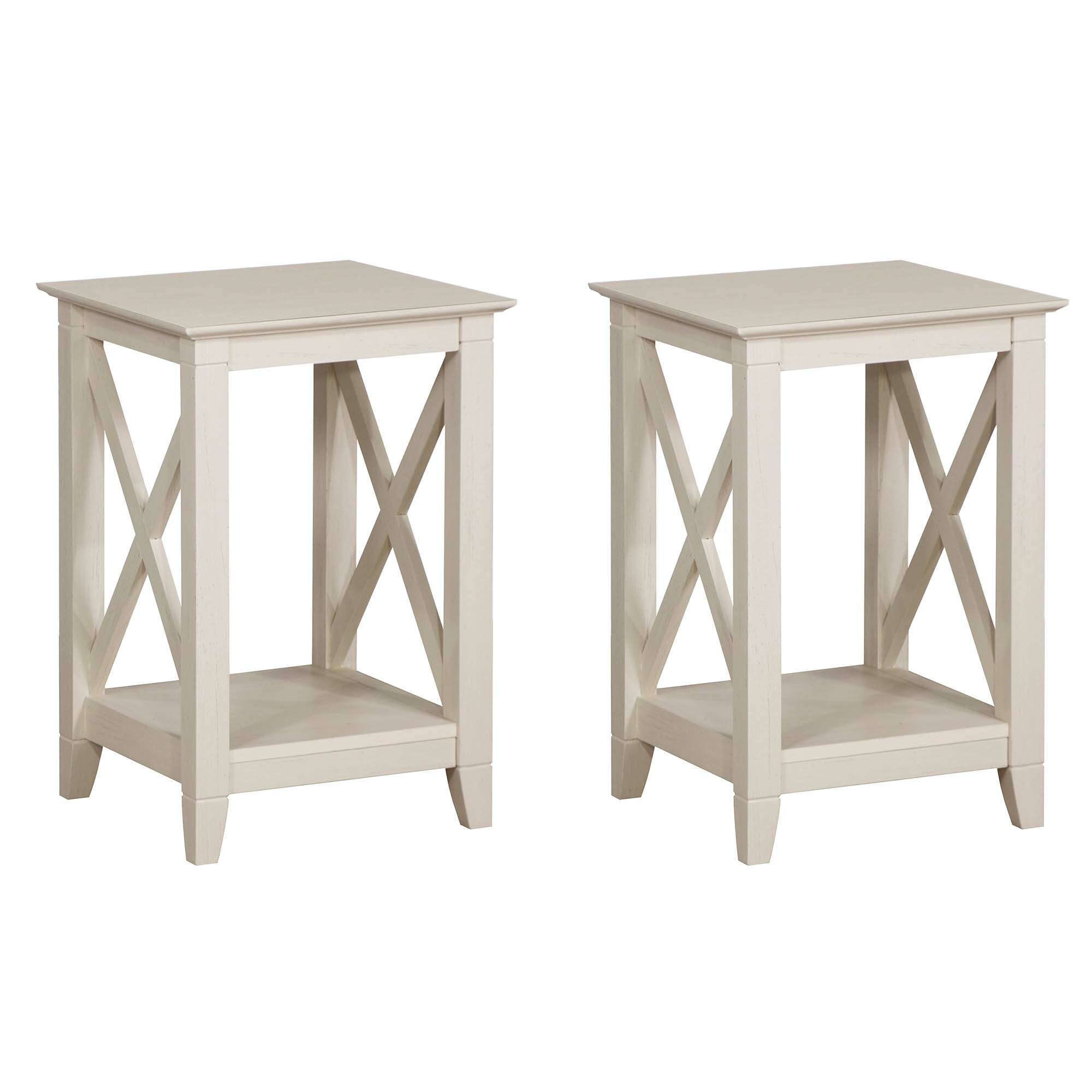 templeandwebster.com.au | White Lorrel Side Tables (Set of 2)