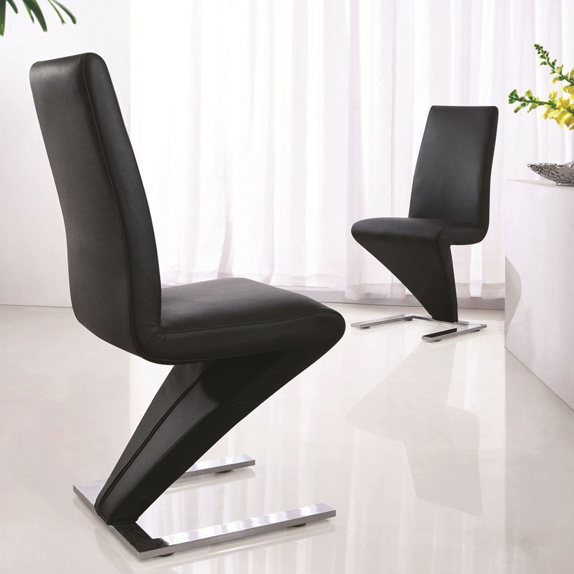 designer leather dining chairs