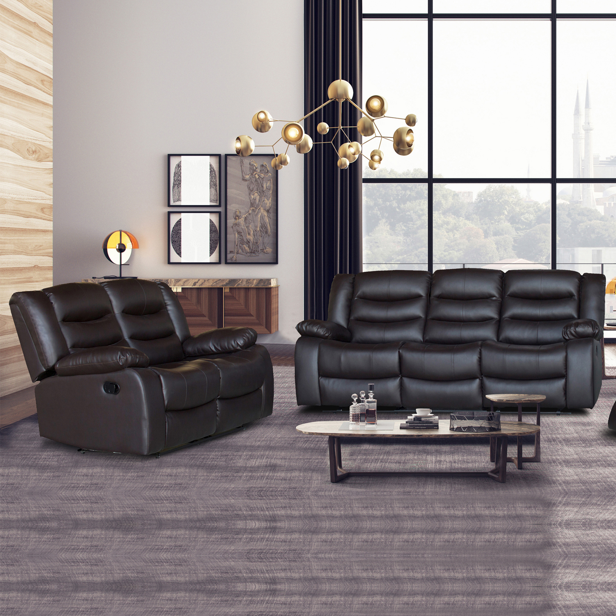 5 seater recliner sofa set