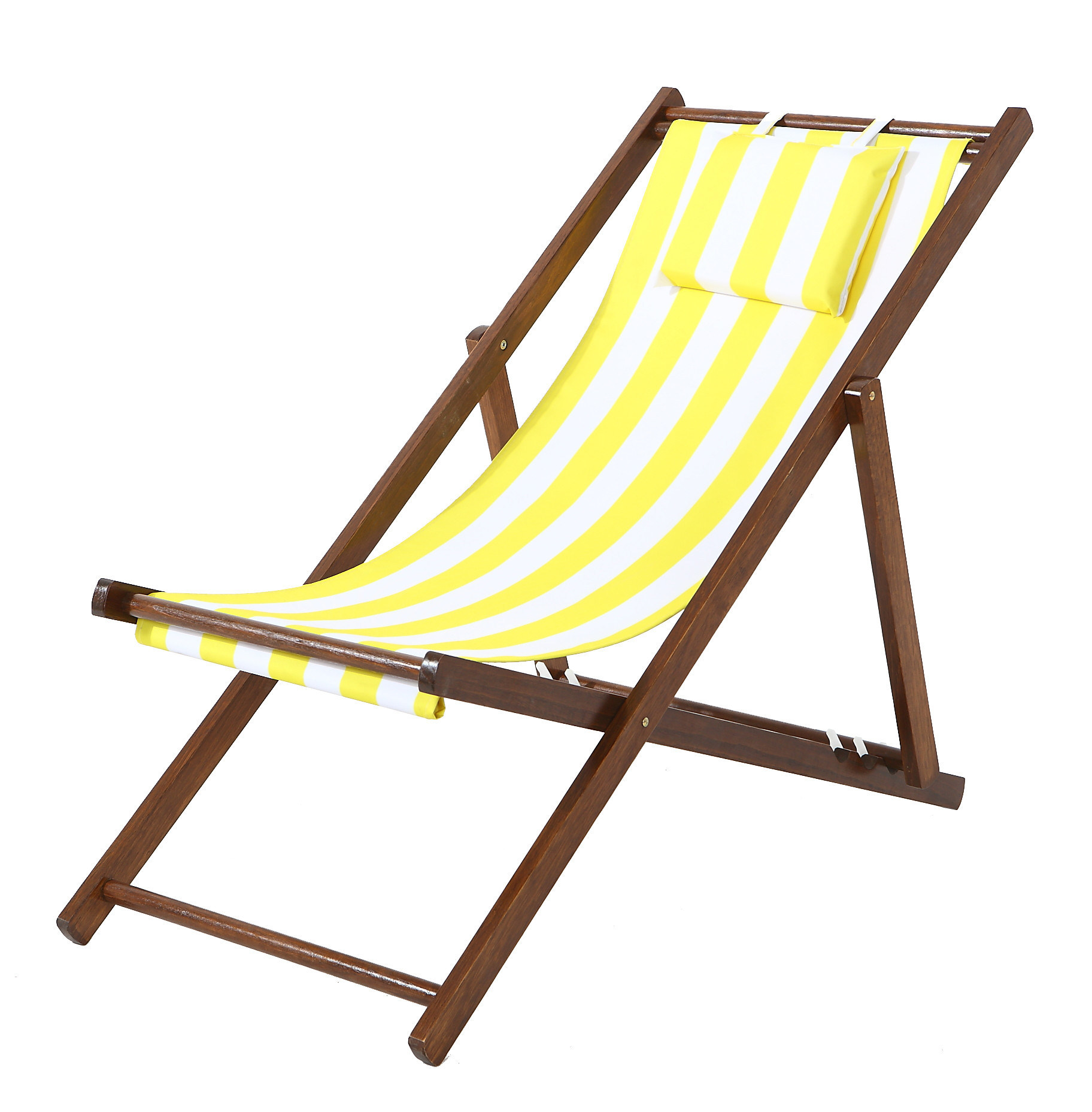 NEW Striped Foldable Beach Chair & Pillow | eBay