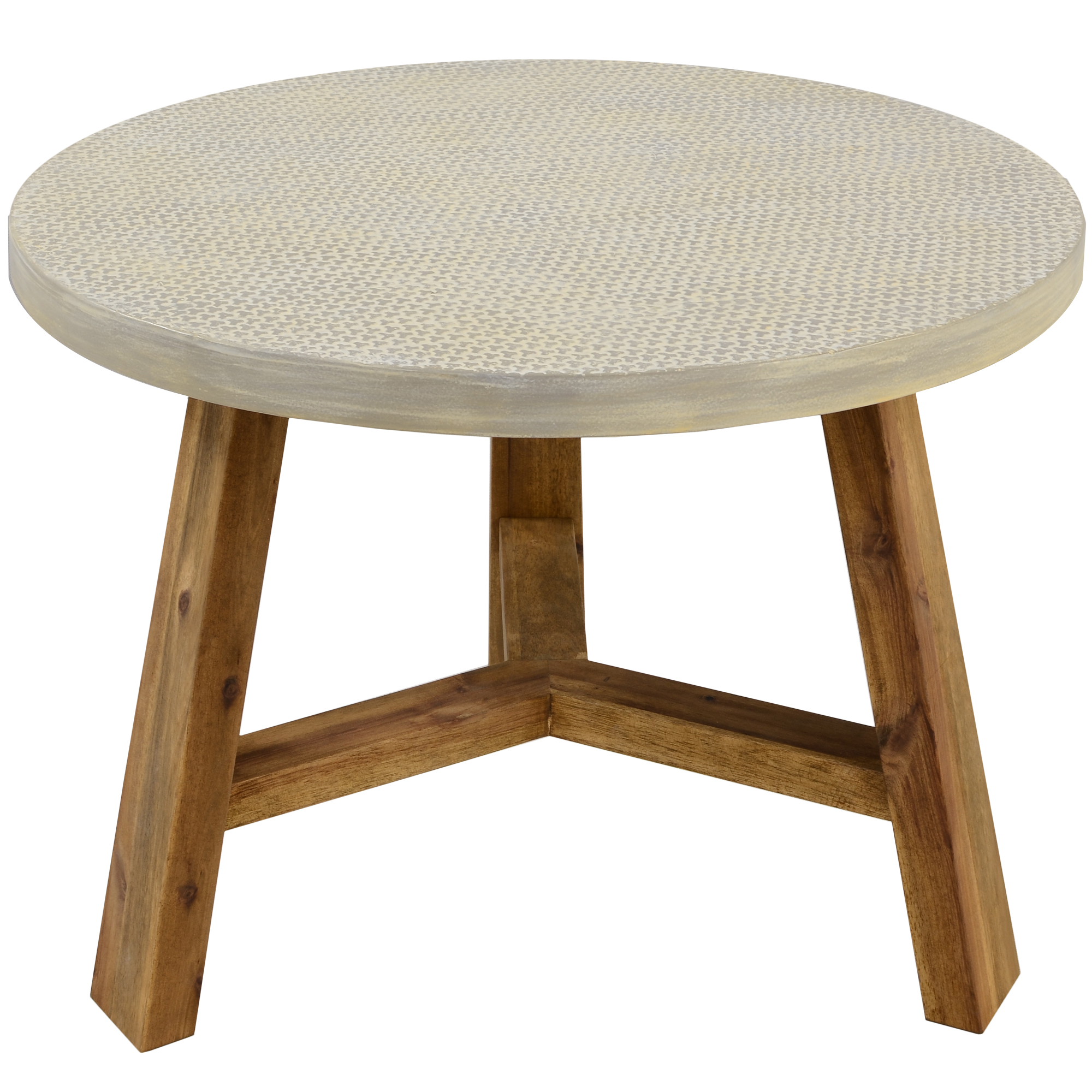 textured side table