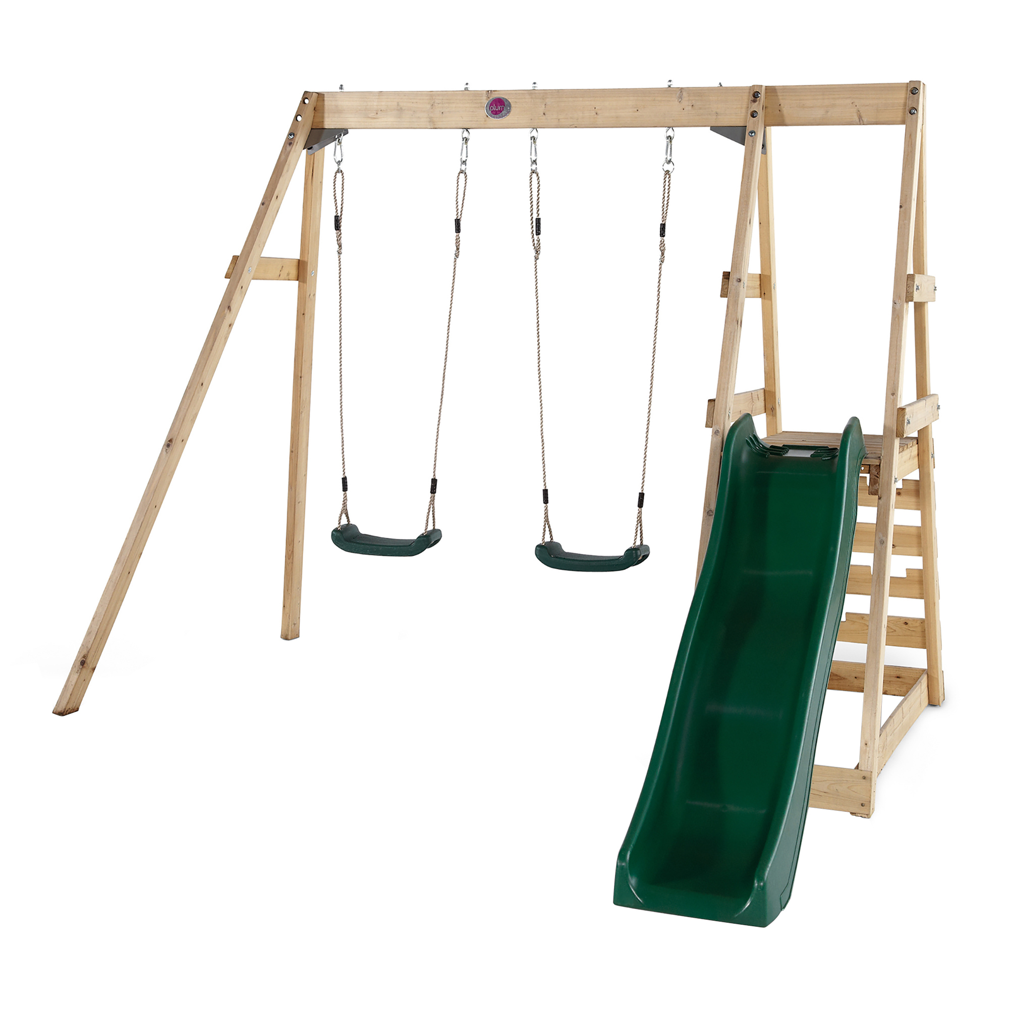 double swing and slide set