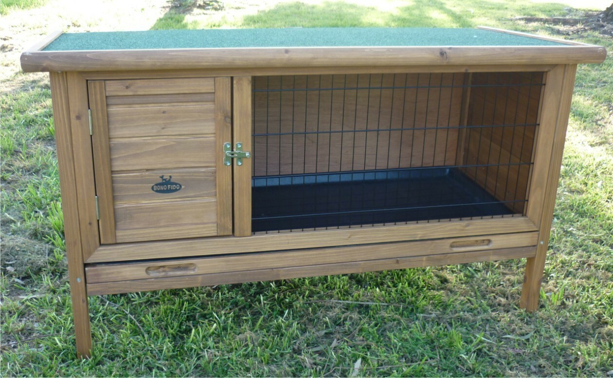 cedar rabbit hutch