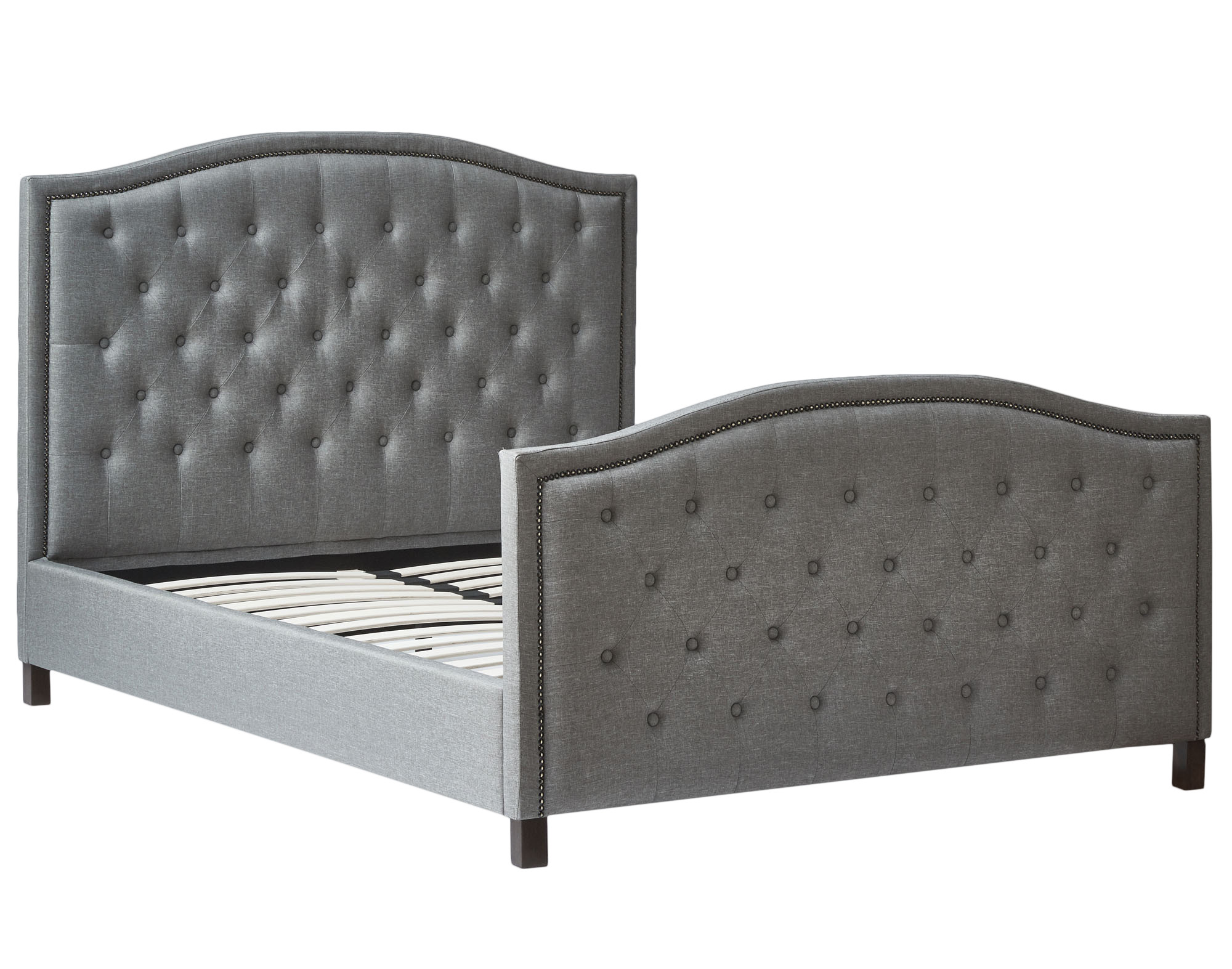 NEW Light Grey Luxury Queen Bed Frame | eBay