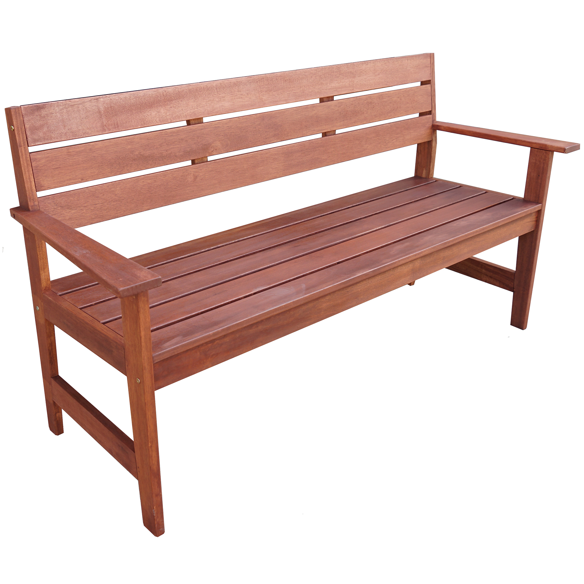 Details About New 3 Seater Lazio Shorea Wood Outdoor Bench