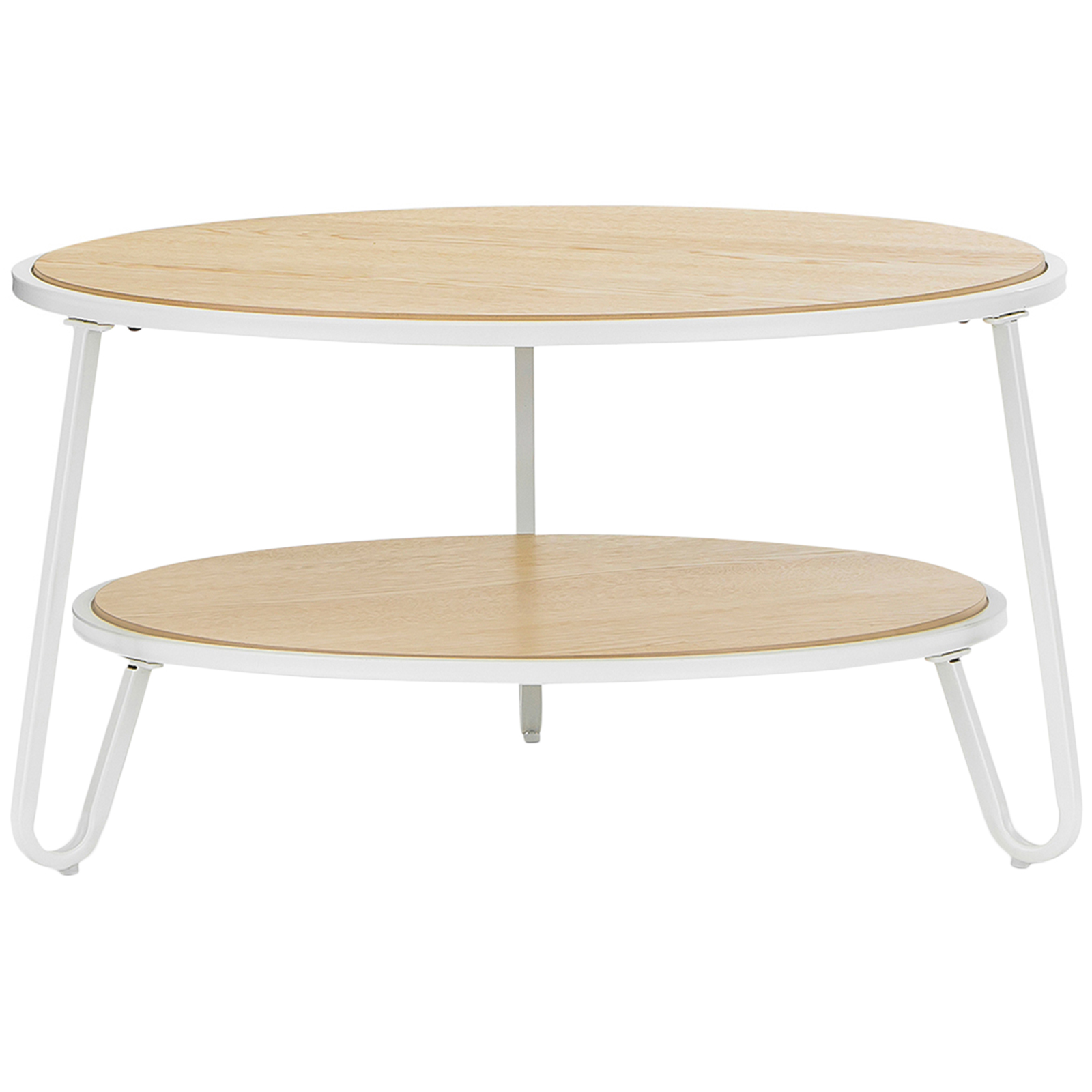 White Macy Round Coffee Table