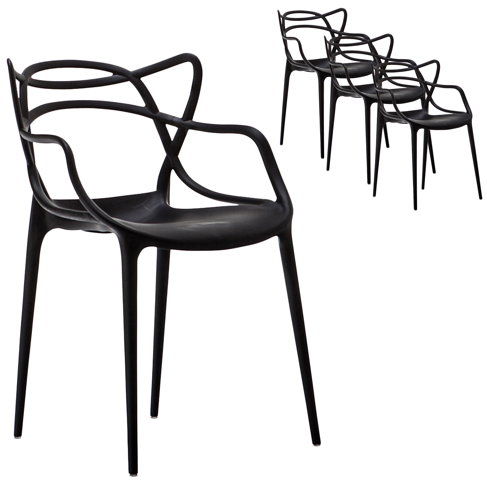 Philippe Starck Replica Masters Chairs Set Of 4