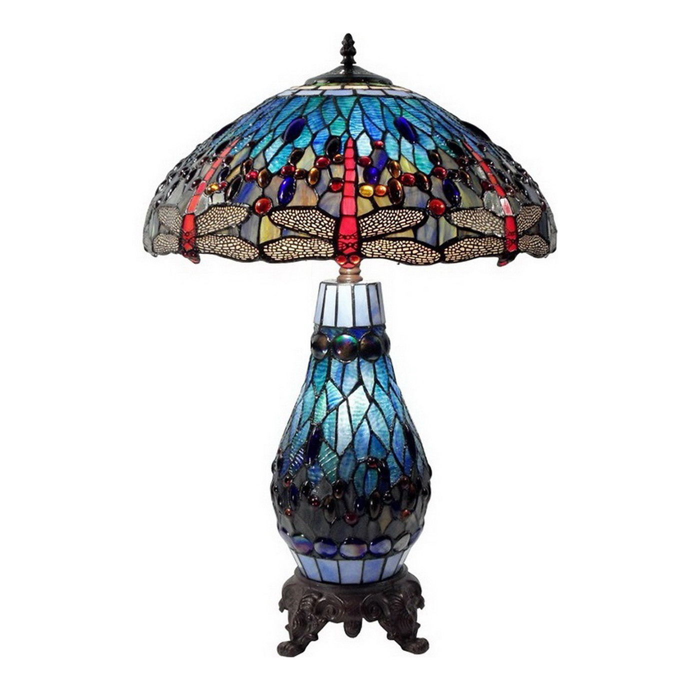 tiffany blue dragonfly lamp