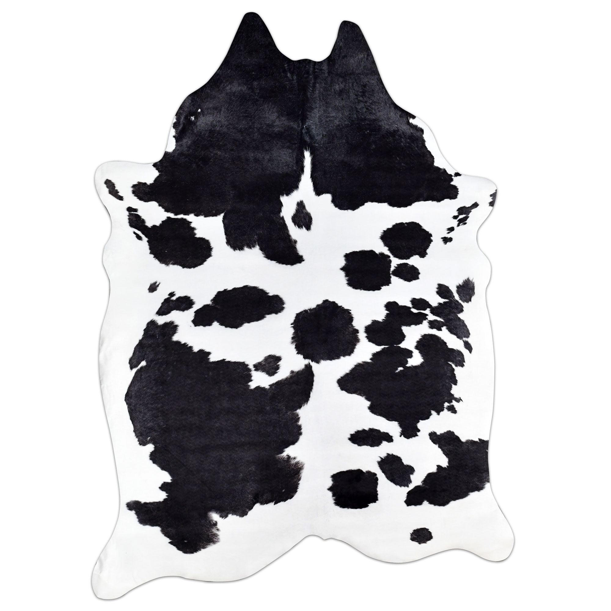 White Spotted Faux Cowhide Rug, Faux Cowhide Rug Black And White