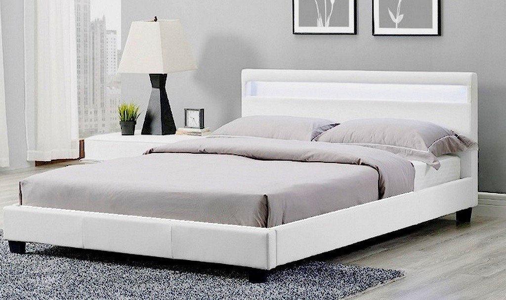 Como Led Wooden Bed Frame Temple Webster Sku Acta1359 Como Led Wooden Bed Frame Is Also Sometimes Listed Under The Following Manufacturer Numbers Whitedoublepradaledbed Whitekingpradaledbed
