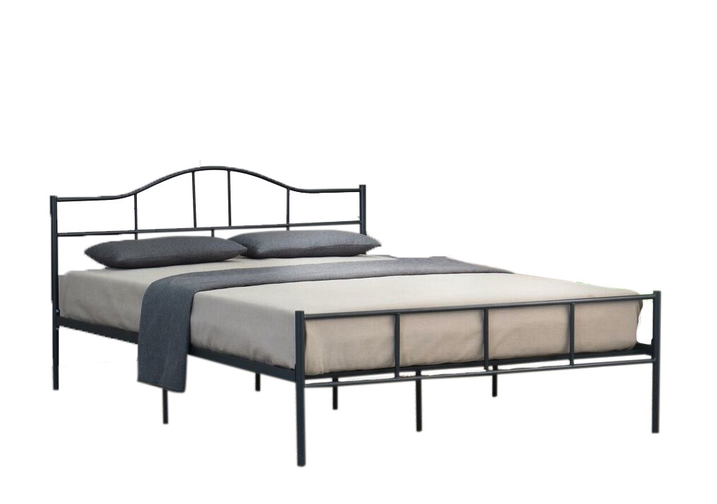 Dark Grey Saber Metal Bed Frame, How To Make A Metal Bed Frame Look Nice