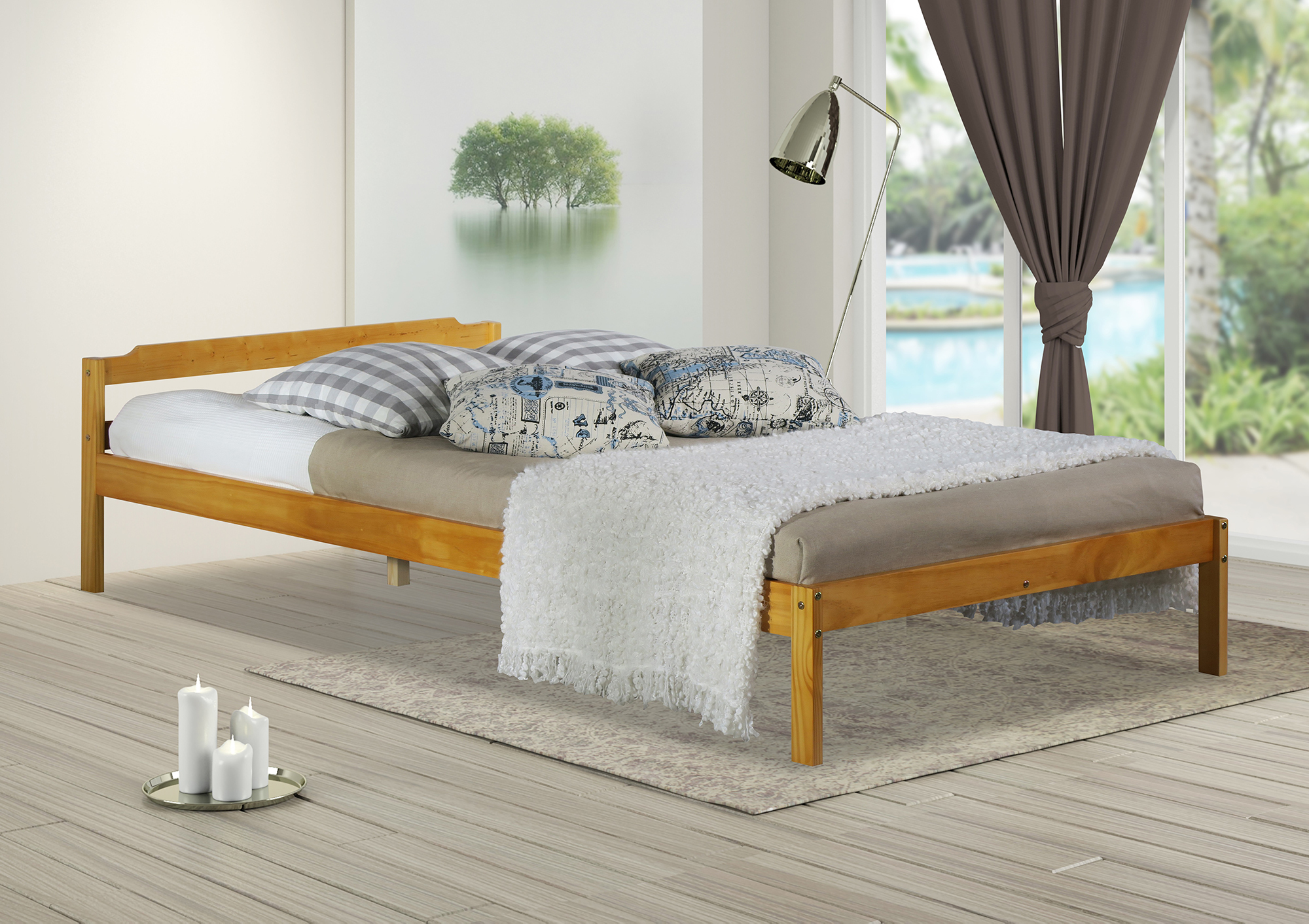 NEW Natural Promo Pine Wood Bed Frame - Rawson & Co,Beds ...