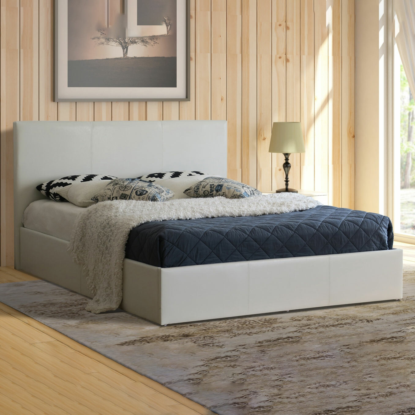 NEW Naples Design PU Gas Lift Bed Frame Rawson & Co,Beds eBay