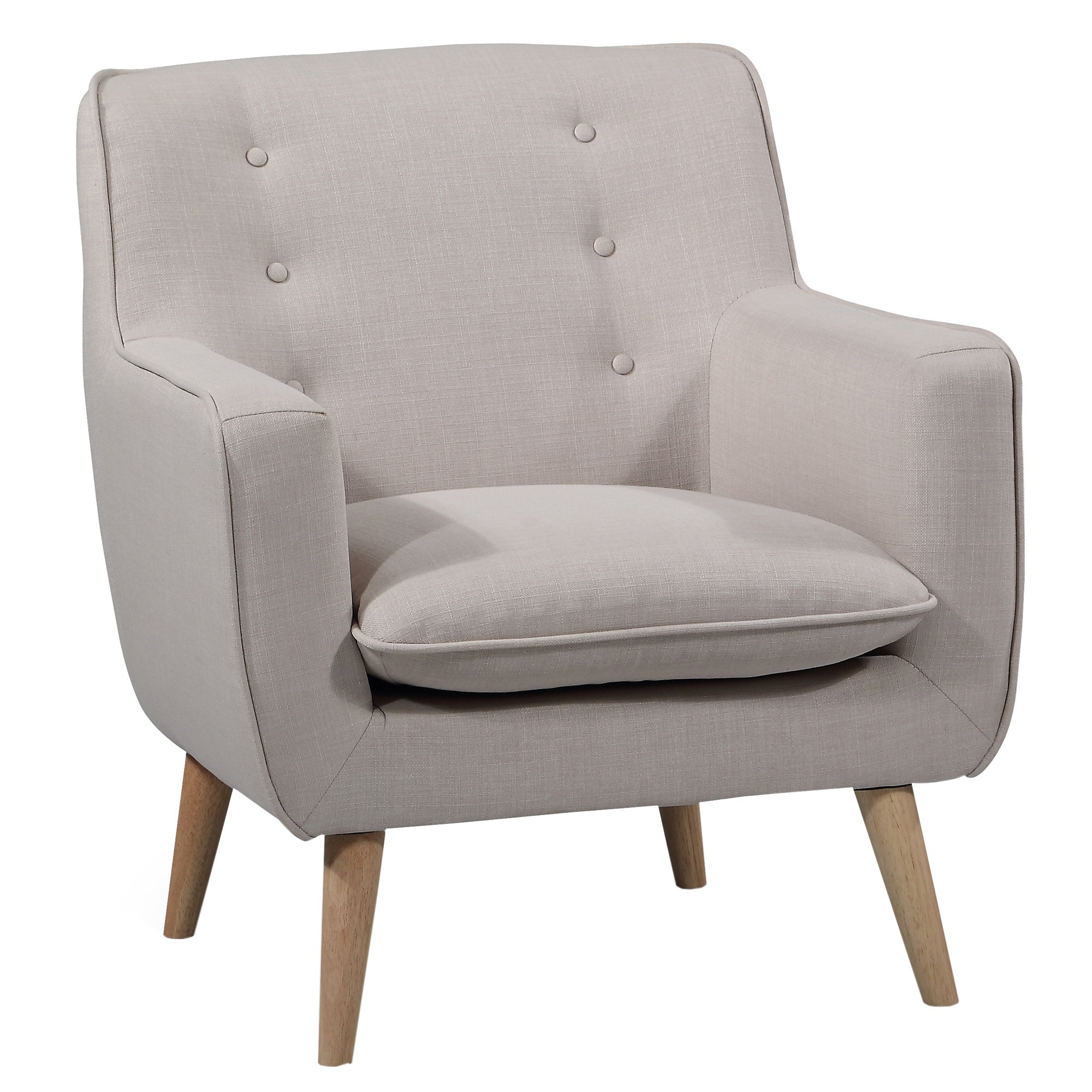 tufted upholstered arm chair