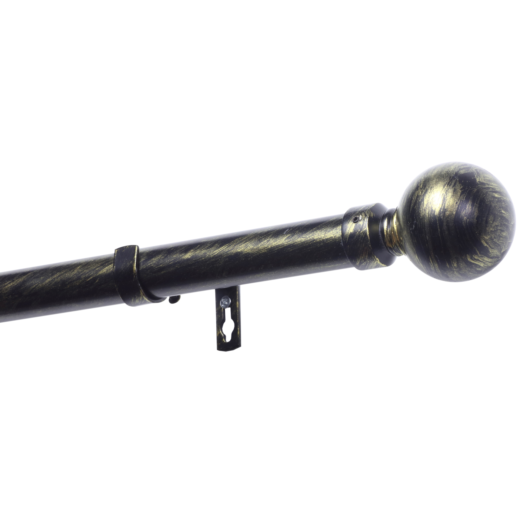 Essentially Homeliving Unix Ball Extendable Metal Curtain Rod Set