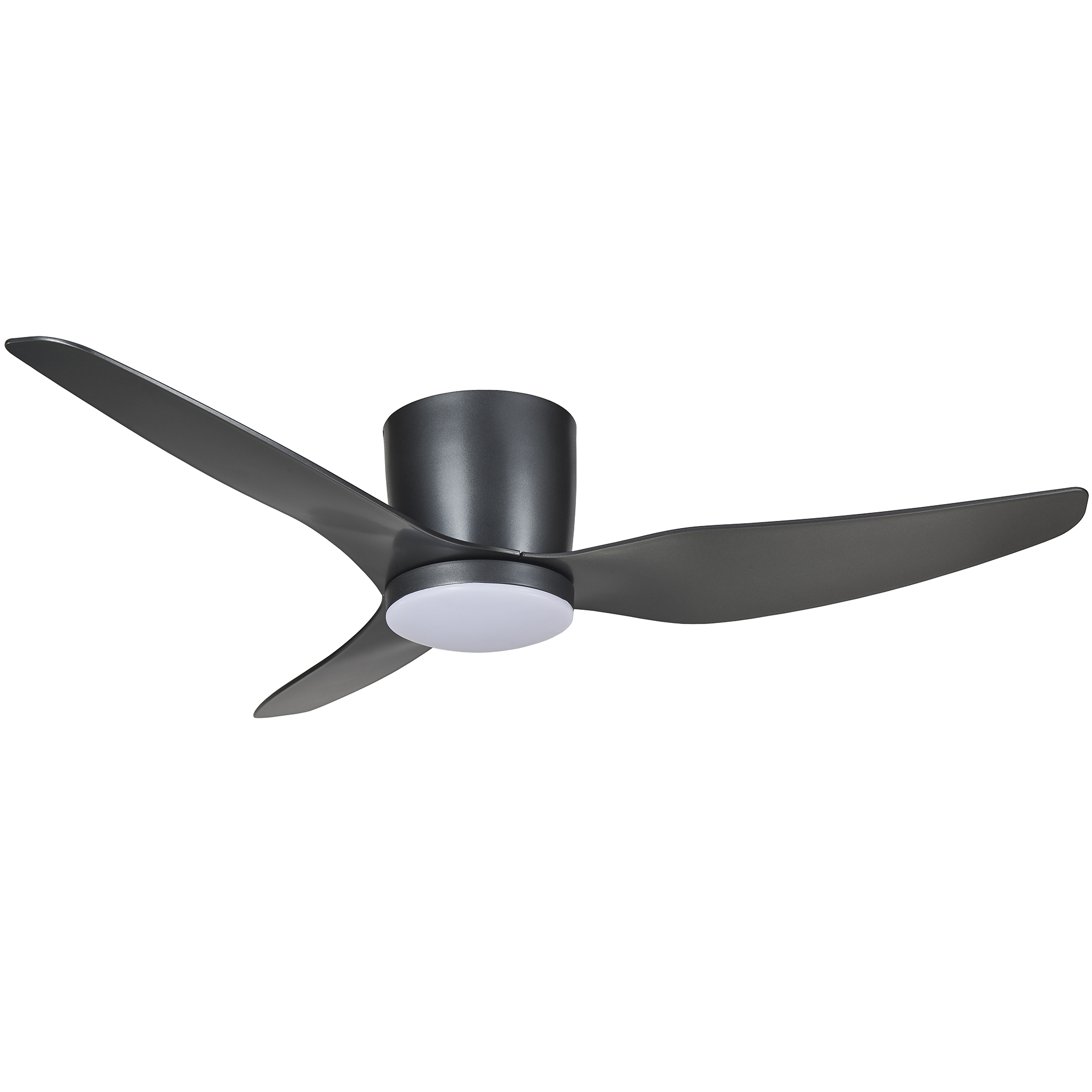 Hugger Ceiling Fan With Tri Colour Led Temple Webster
