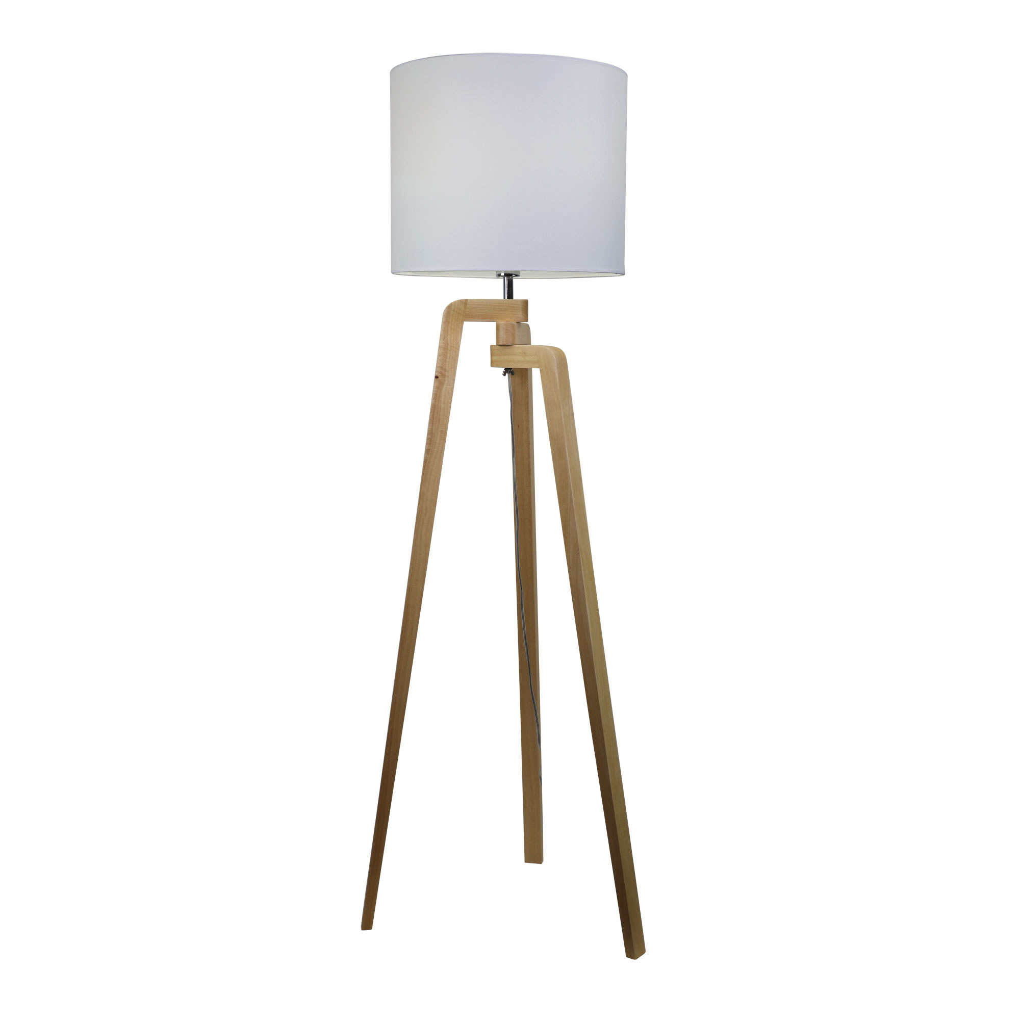 wooden tripod floor lamp