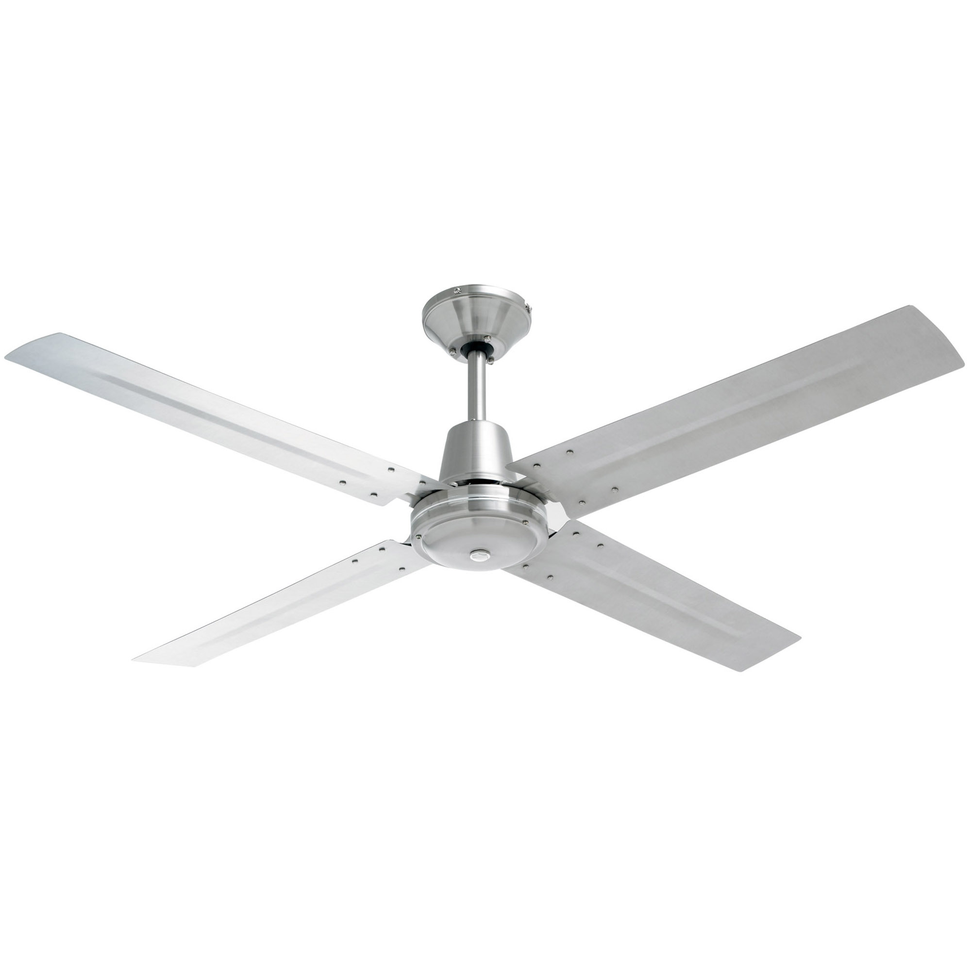 Heller 120cm Heller 4 Blade Brushed Stainless Steel Ceiling Fan Temple Webster