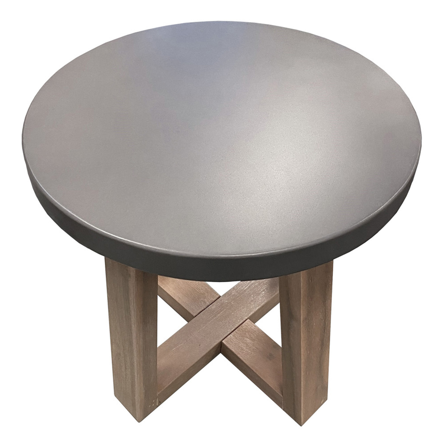 luna acacia wood end table