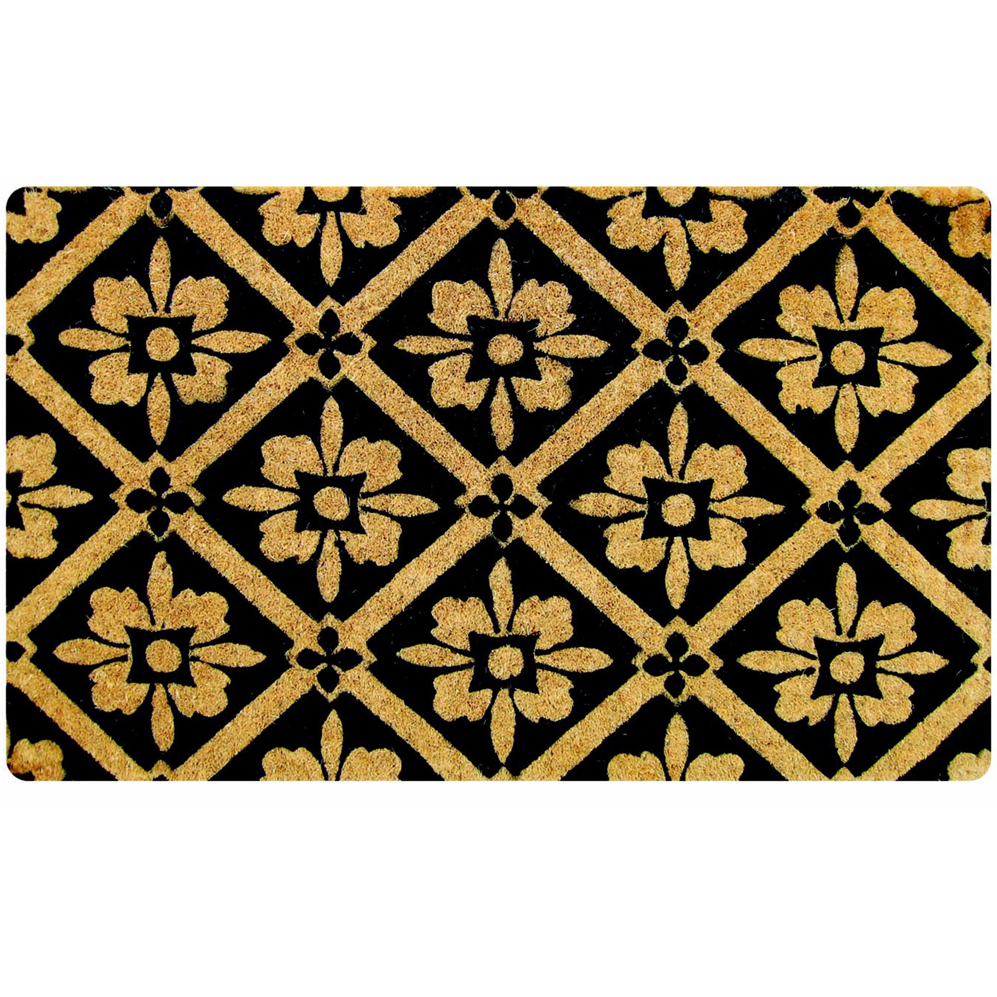 New Black Gold Classic Coir Doormat Doormat Designs Doormats