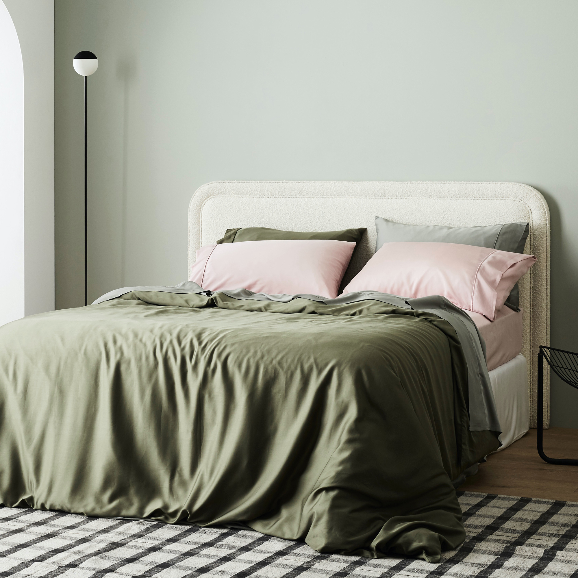 coverless duvet pink