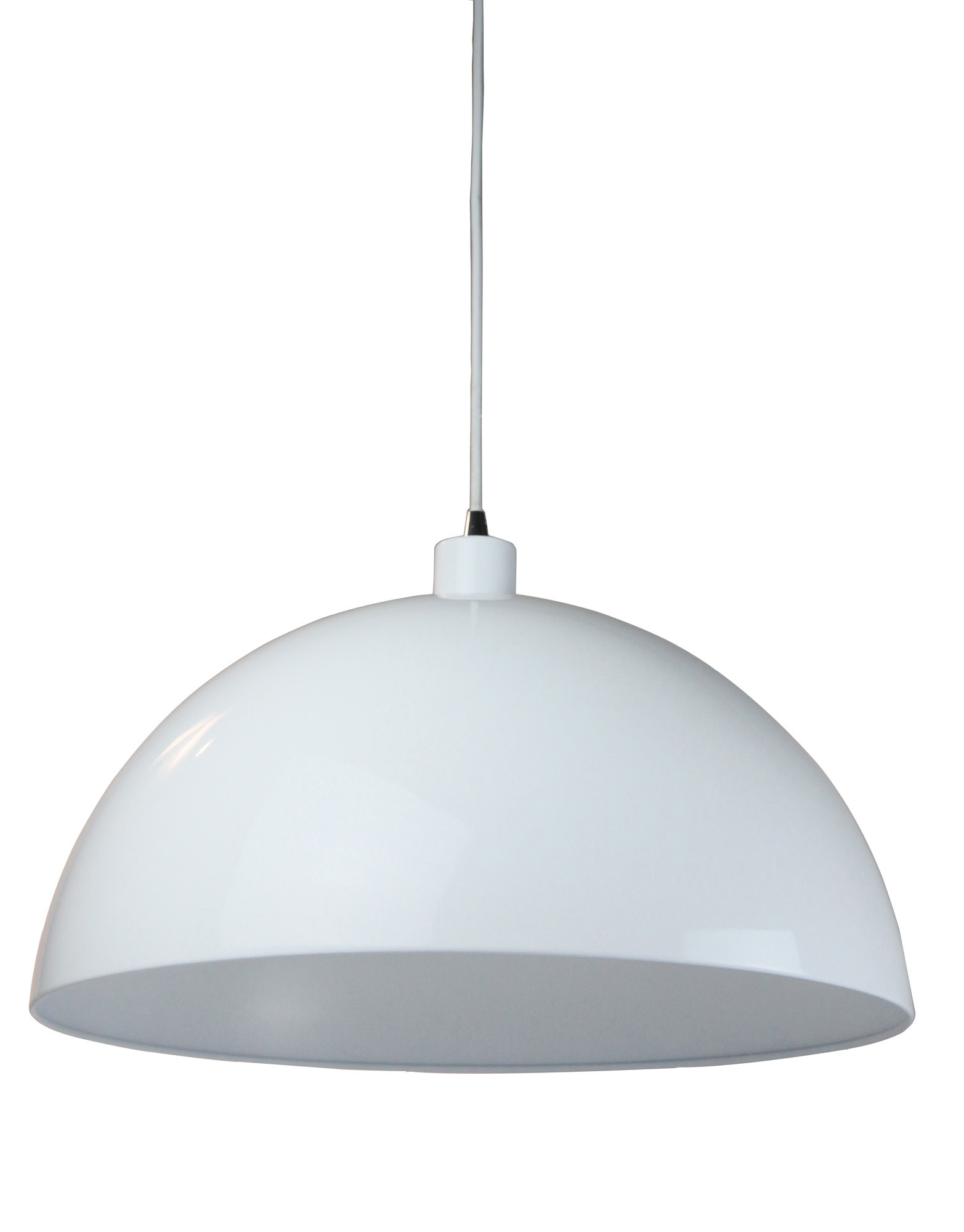 Helios Dome Pendant Light In White Temple Webster