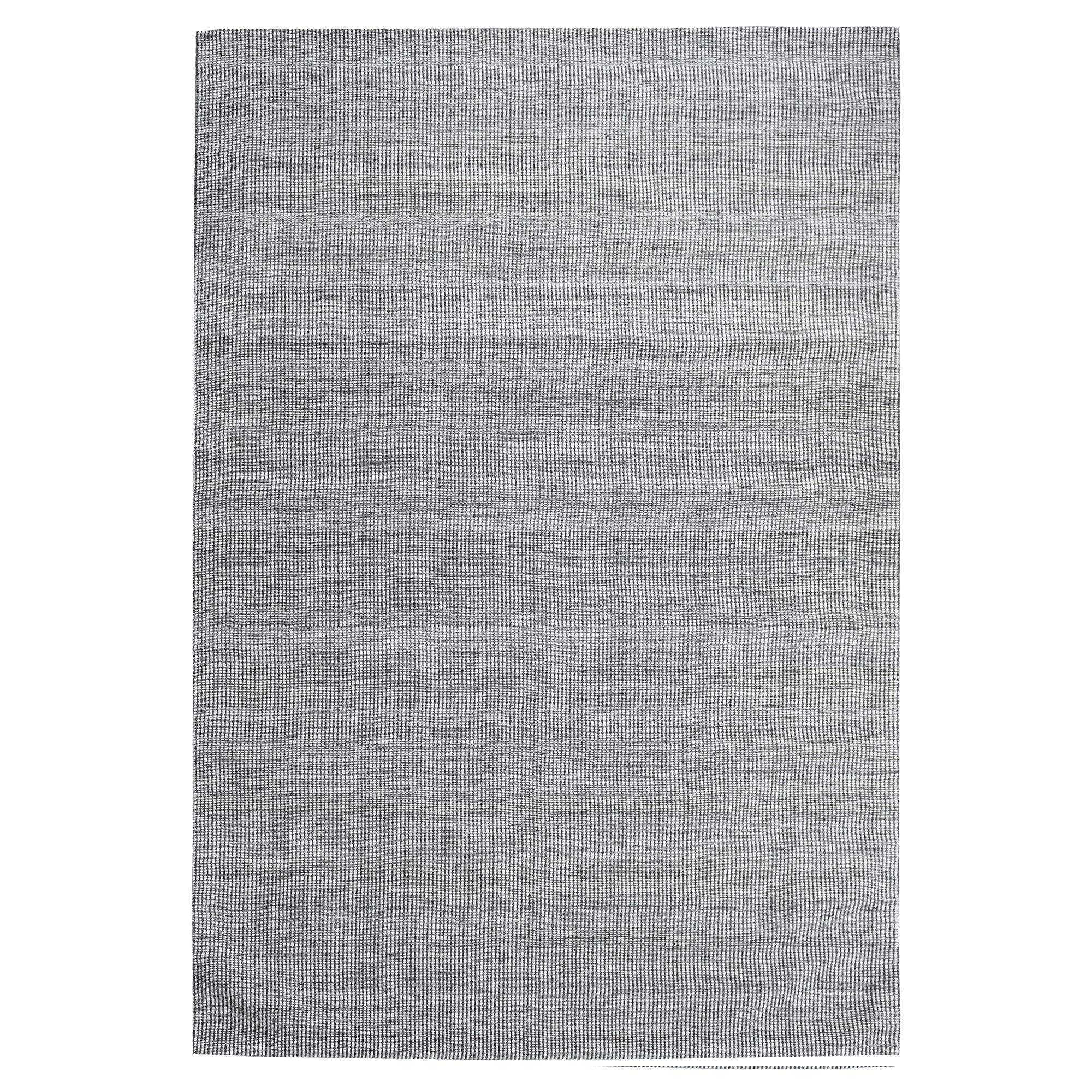 Charcoal Jacquard Oslo Flat Weave Rug Temple Webster