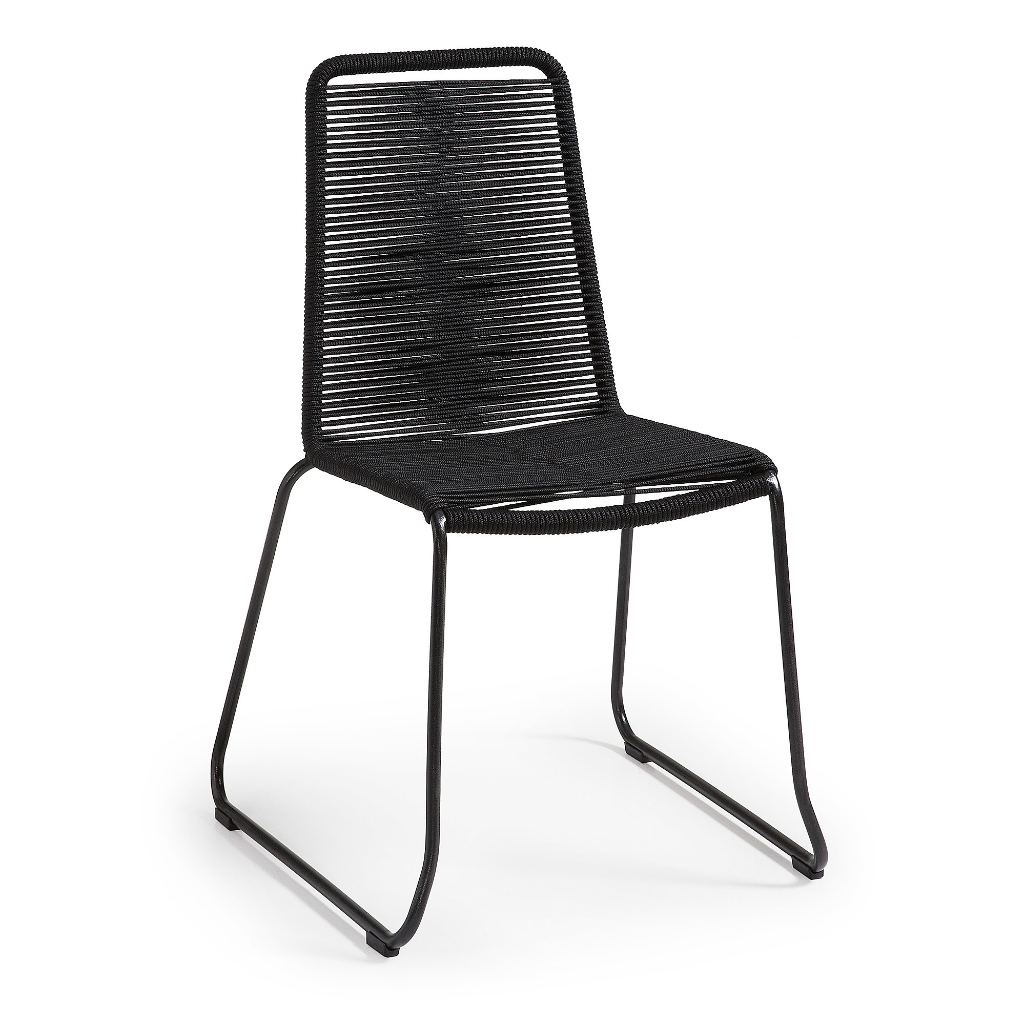 Black Gough Rope Outdoor Chair