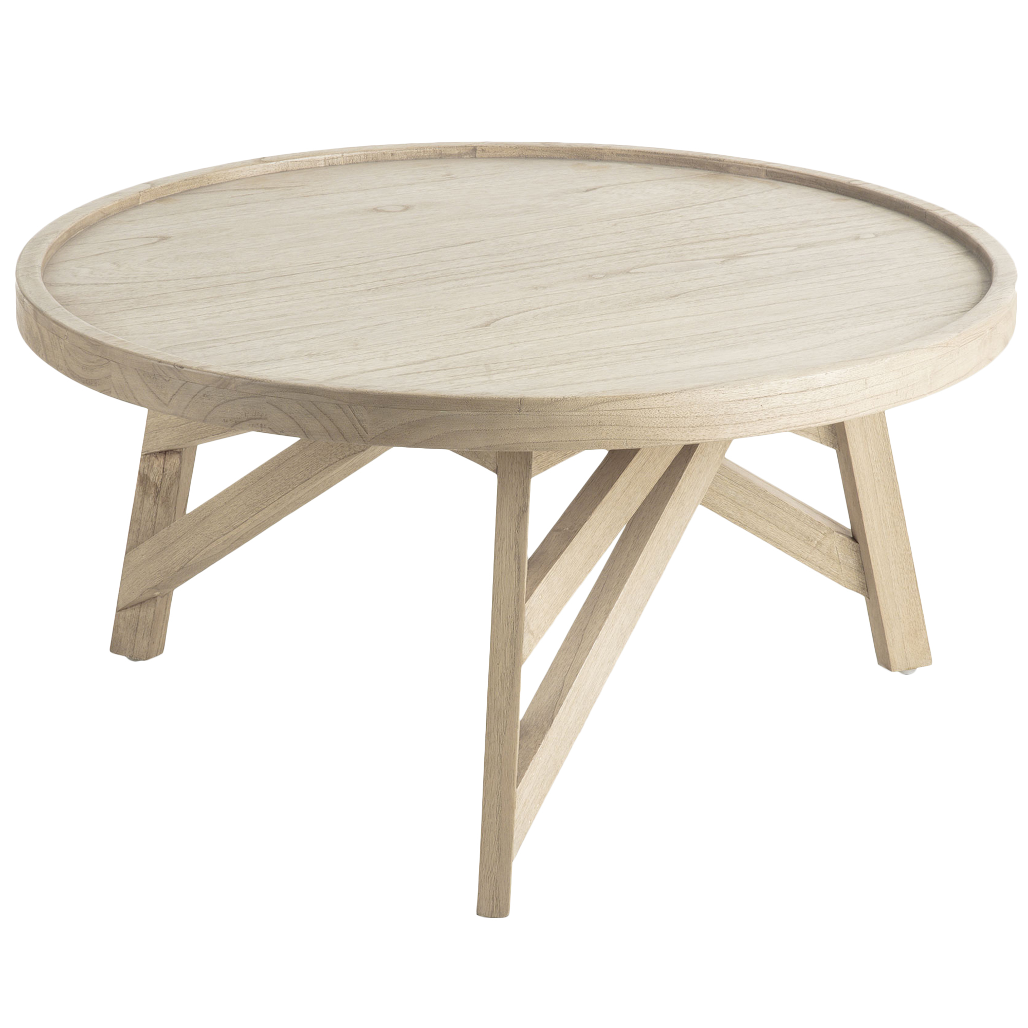 Linea Furniture Hadley Round Wood Coffee Table Reviews Temple Webster