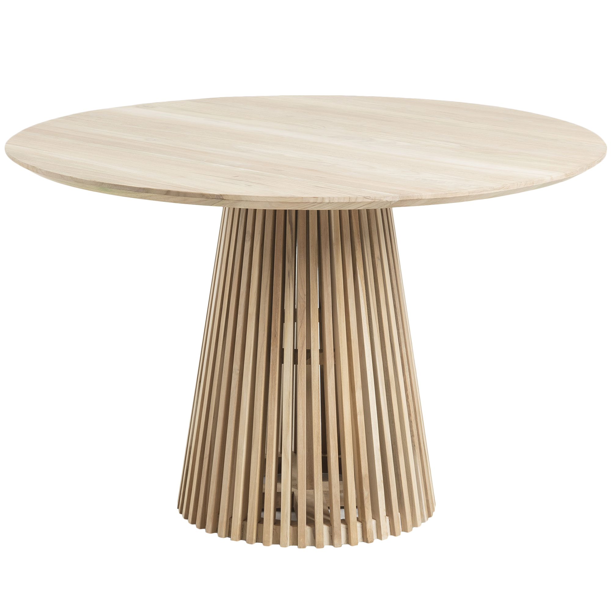 Linea Furniture Darla Round Teak Wood, Round Teak Dining Table