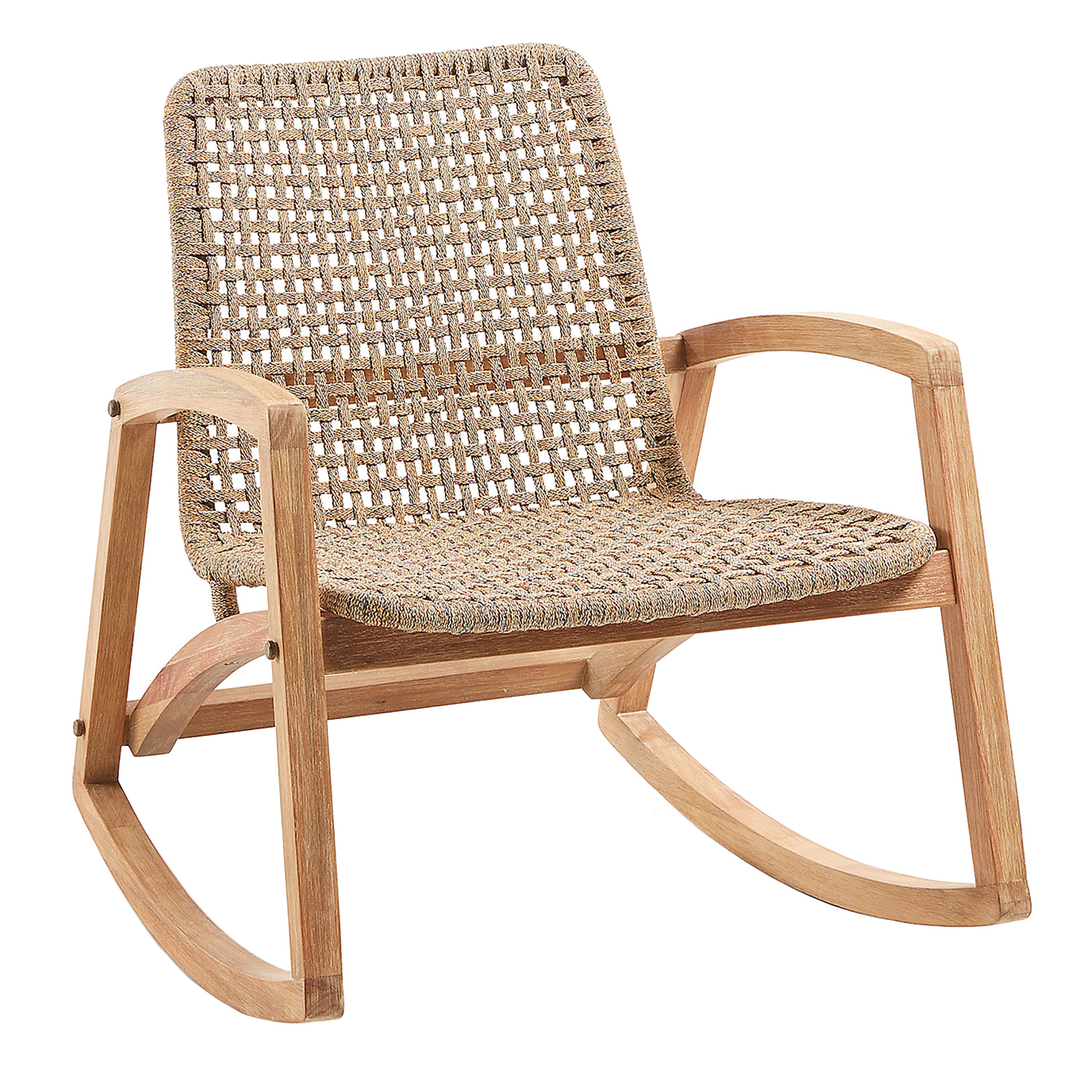 Linea Furniture Natural Visuna Wooden Outdoor Rocking Chair Temple Webster Wooden Outdoor Rocking Chair, Outdoor Wooden Rocking Chairs Australia