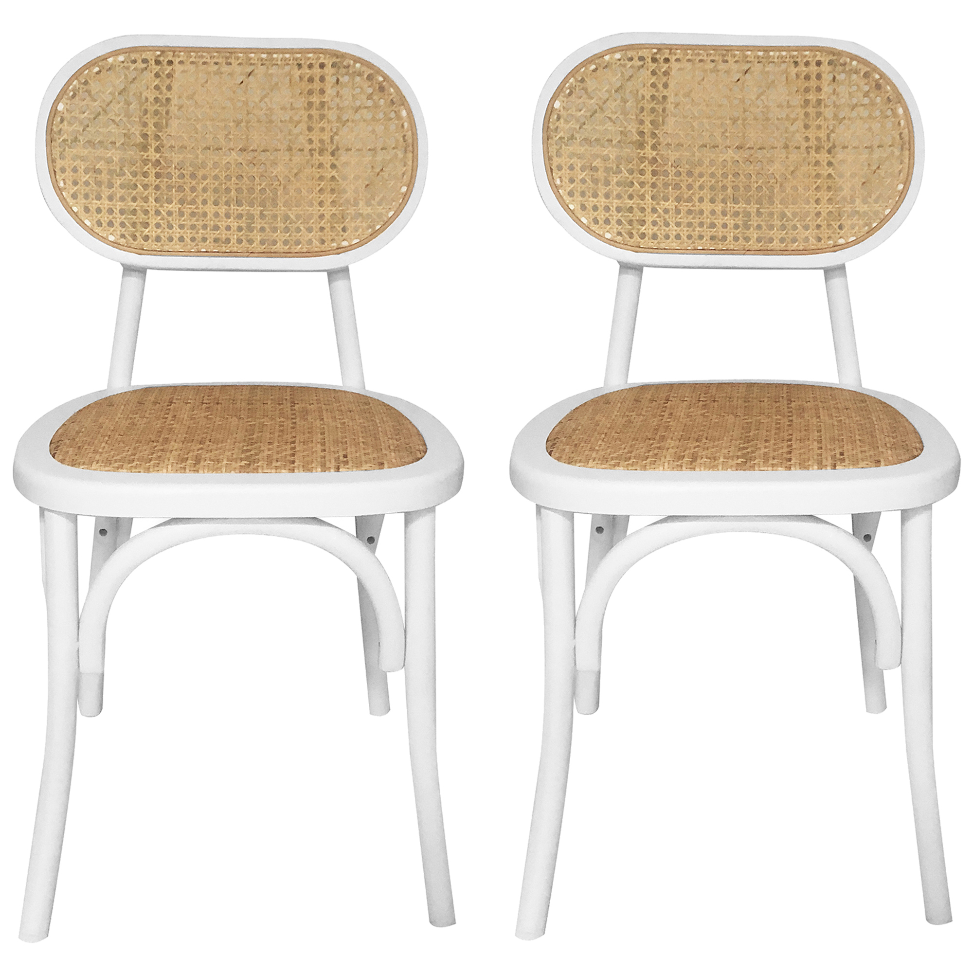 White Wicker Dining Chairs : Npd 2400029 W Kara Chippendale Style