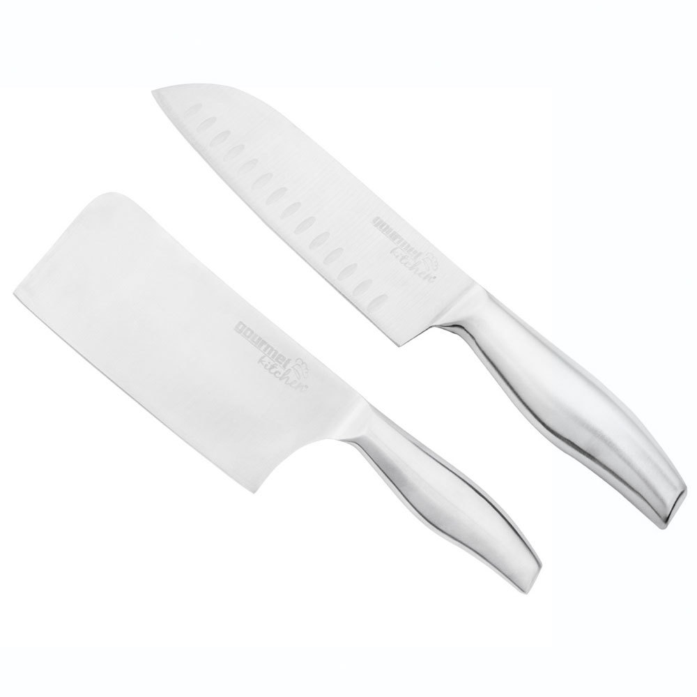 Gourmet Kitchen Premium Stainless Steel 2 Piece Chef Knife Set Reviews Temple Webster