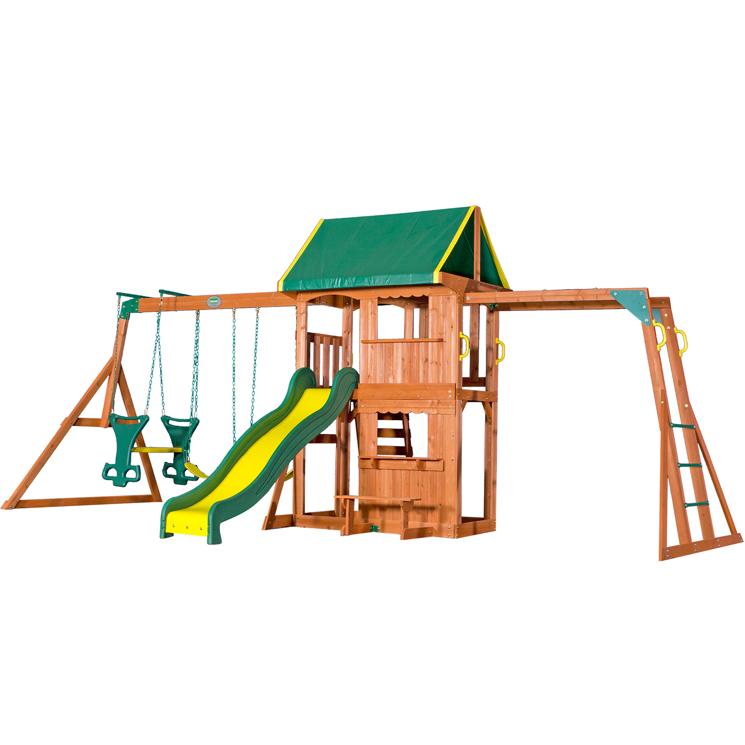 backyard discovery prairie ridge all cedar wood playset swing set