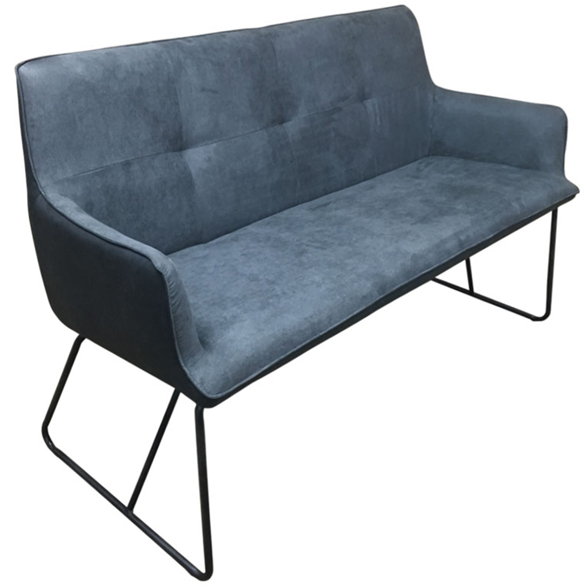 6ixty Charcoal Ideal Faux Suede Sofa Reviews Temple Webster