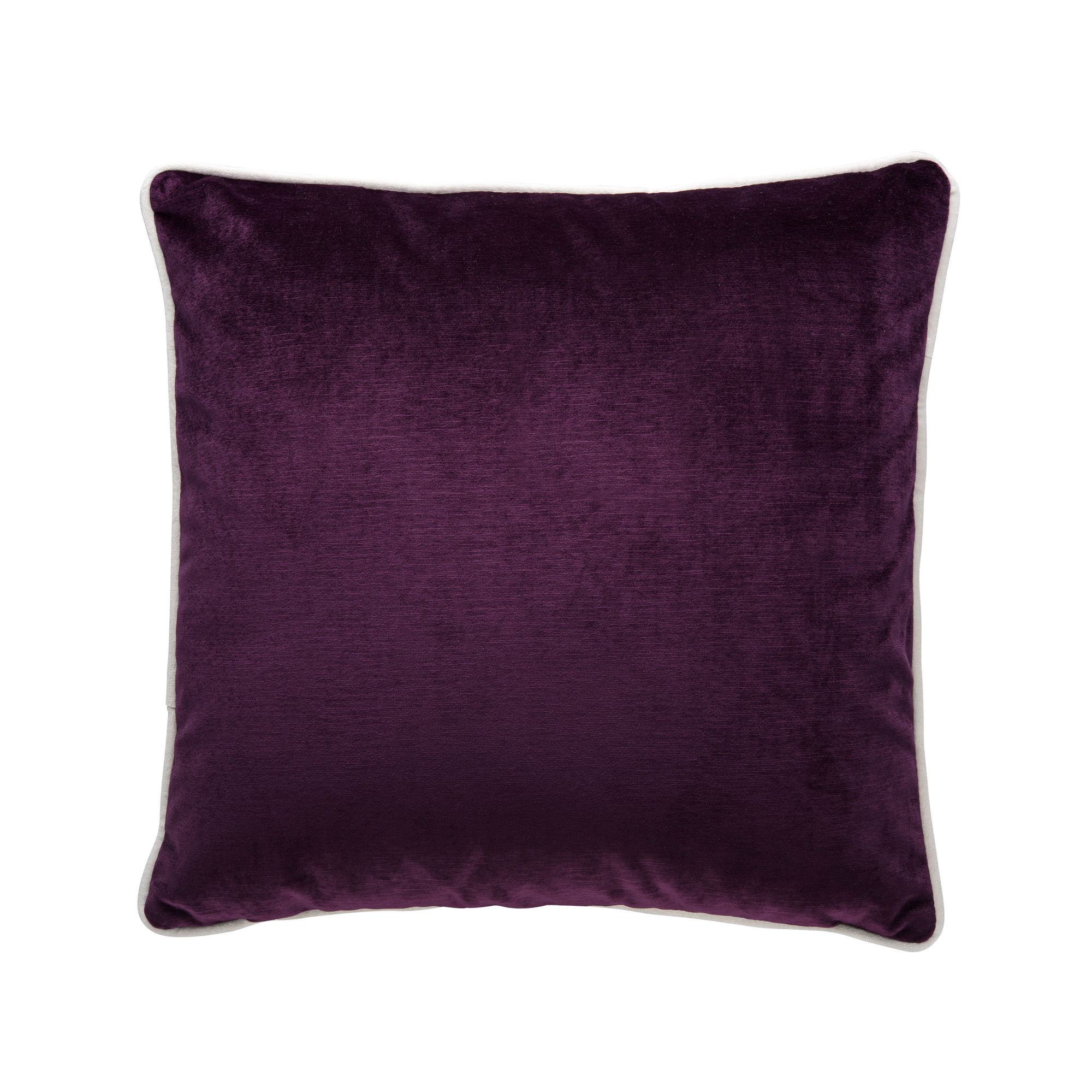 purple velvet cushions