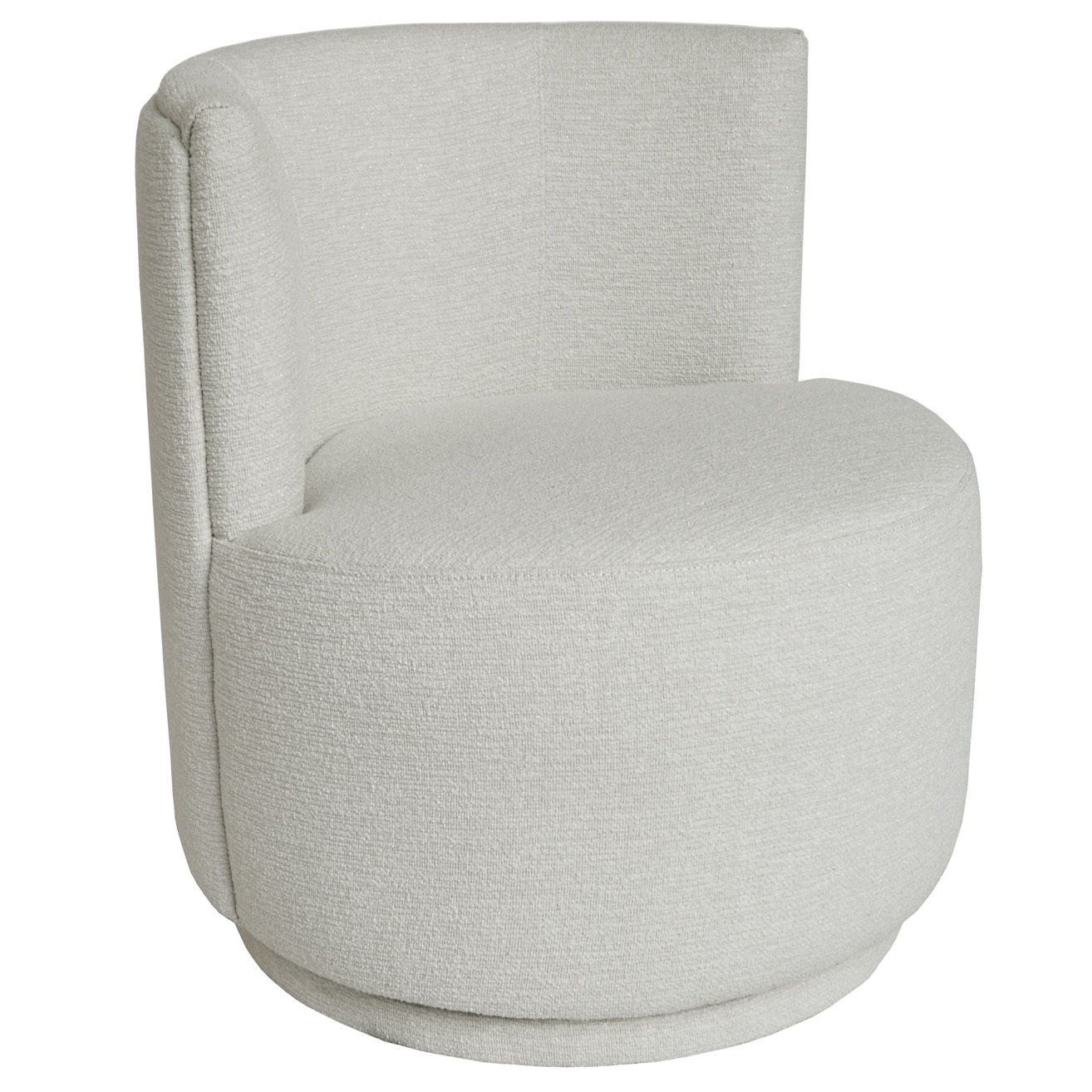 bella white boucle armchair