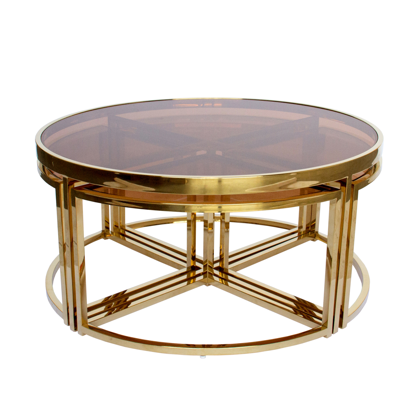 gold coffee table sets