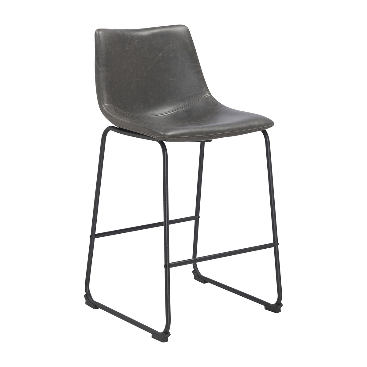 Dark Grey Vintage Leatherette Omaha Barstool Temple Webster Sku Cudi1432 Dark Grey Vintage Leatherette Omaha Barstool Is Also Sometimes Listed Under The Following Manufacturer Numbers Bs Hyf Bail Ltr Dgry