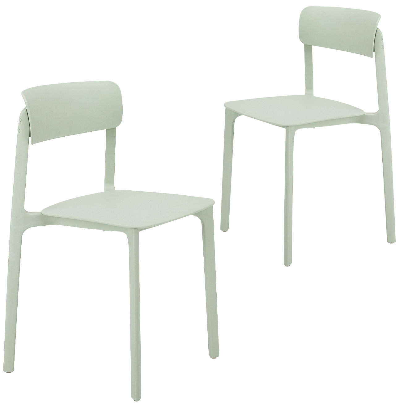 stackable plastic dining chair