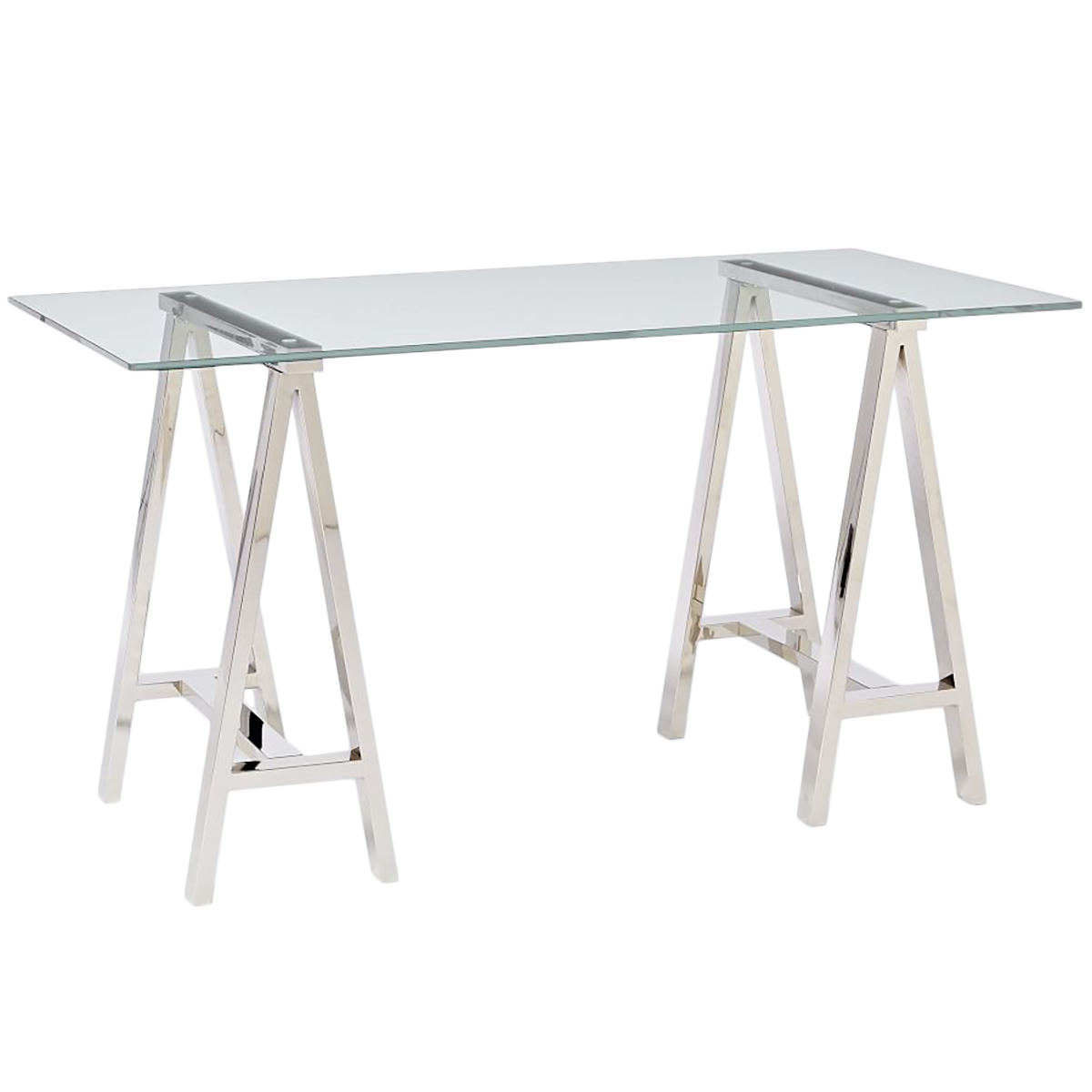 Sky Blue Furniture Stainless Steel Glass Venus Desk Reviews