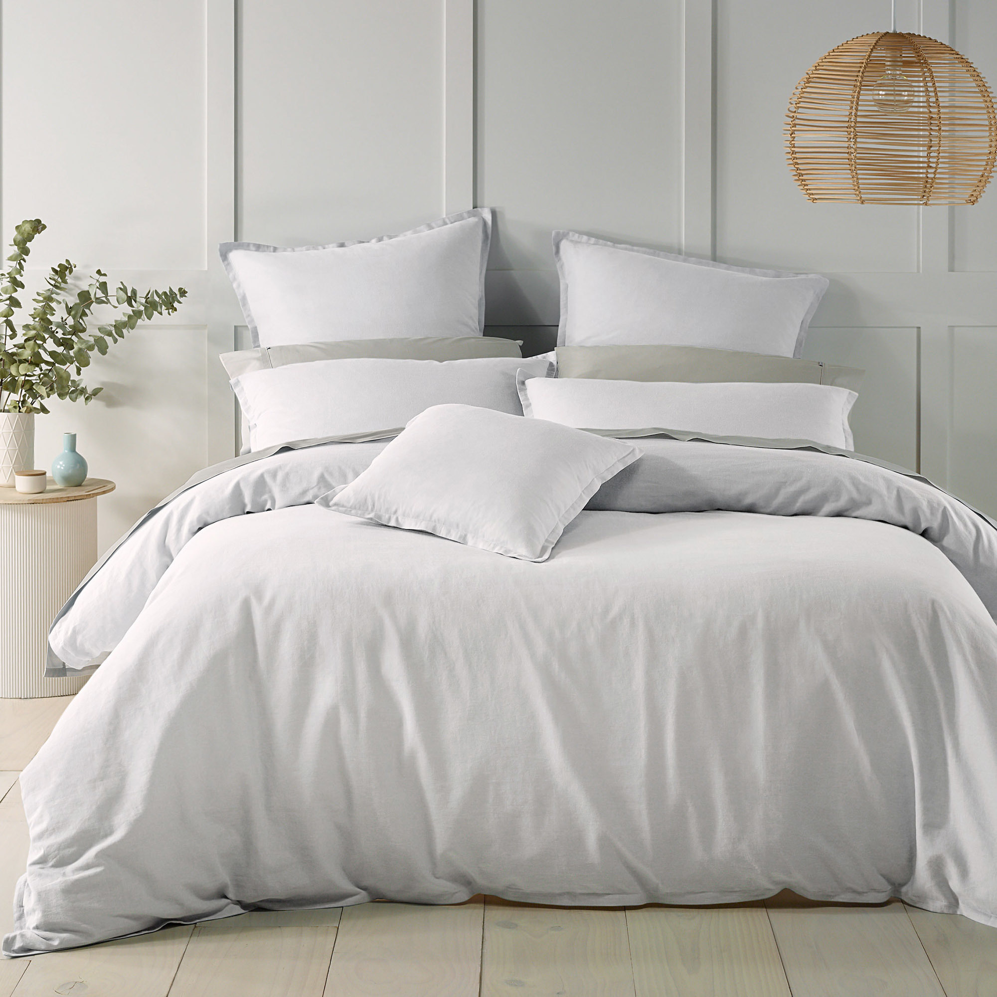 linen blend duvet cover set