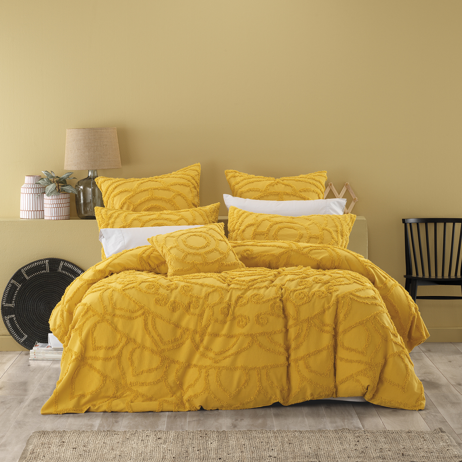 Bianca Mustard Kelsey Quilt Cover Set Reviews Temple Webster