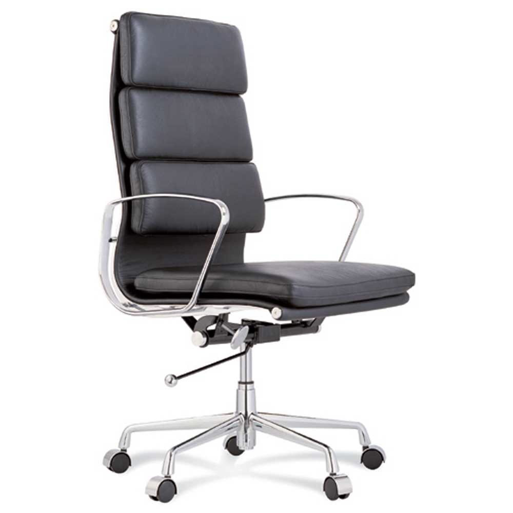 New Eames Premium Leather Replica High Back Soft Pad Management