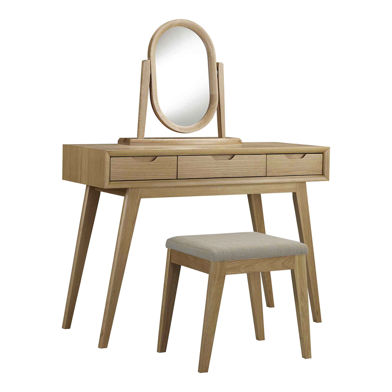 3 Piece Skov Natural Dressing Table Set | Temple & Webster 3 Piece Skov Natural Dressing Table Set | Temple & Webster